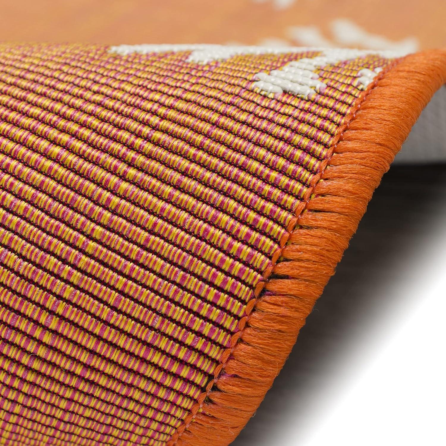 Liora Manne Esencia Coral Edge Indoor/Outdoor Mat Sunset 2' x 2'10"