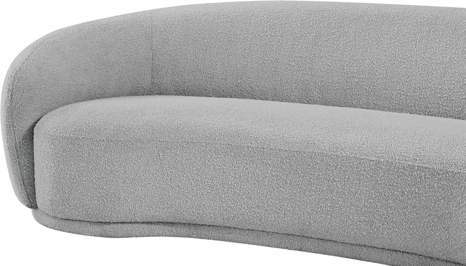 Meridian Furniture Hyde Grey Boucle Fabric Sofa