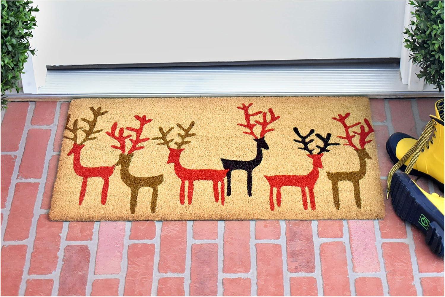 Calloway Mills Christmas Deer Doormat 17 x 29