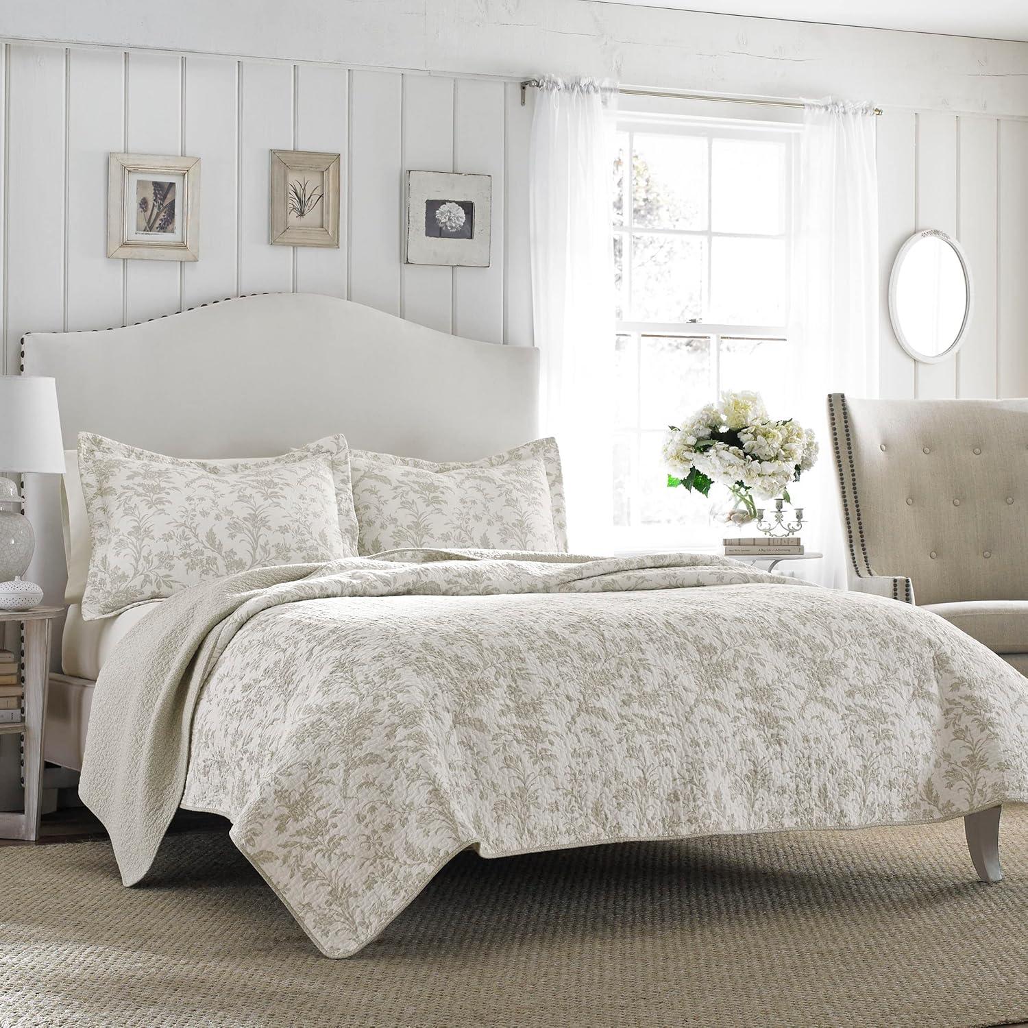 Laura Ashley Amberley Reversible Cotton Quilt Set