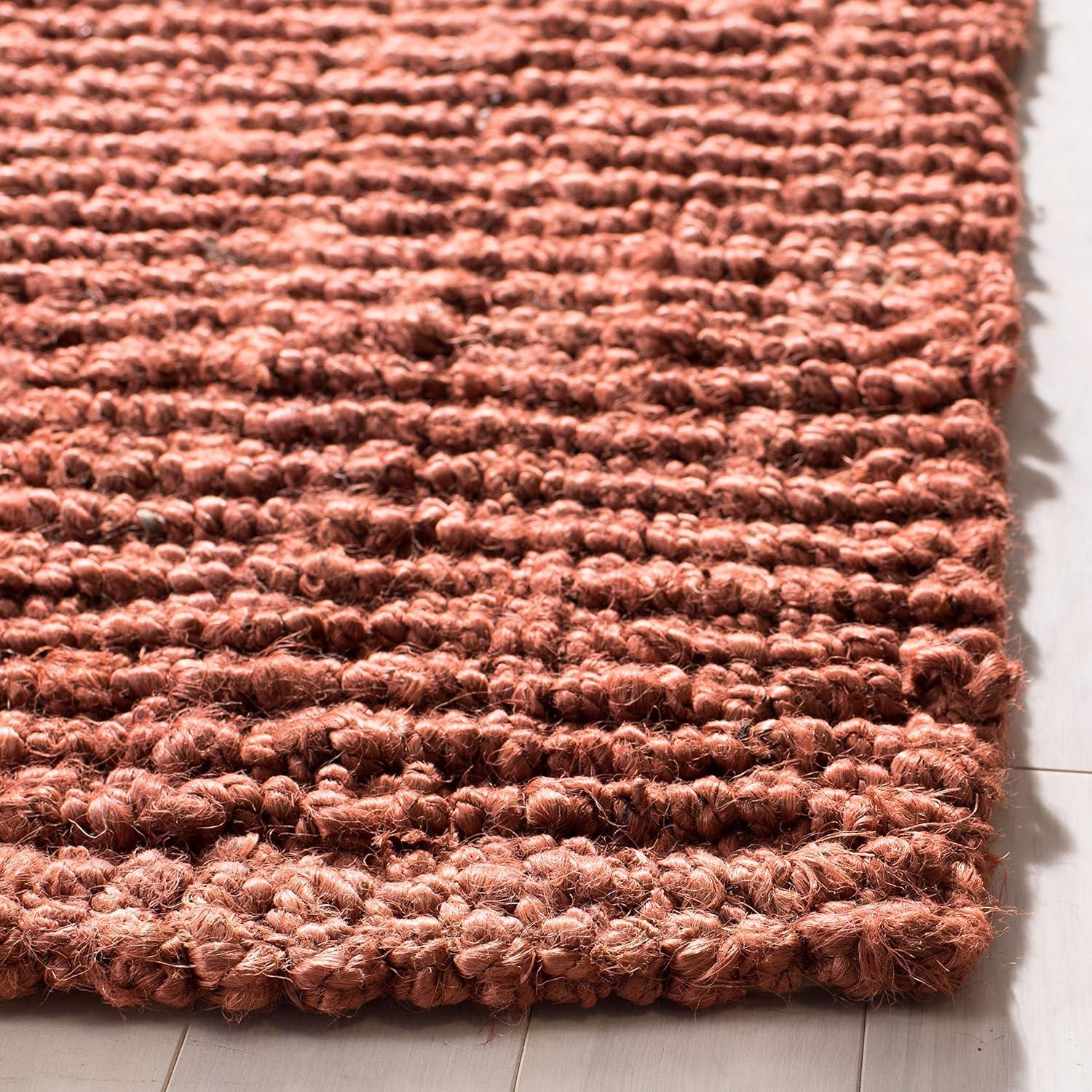 SAFAVIEH Natural Fiber Levi Braided Area Rug, Rust, 9' x 12'