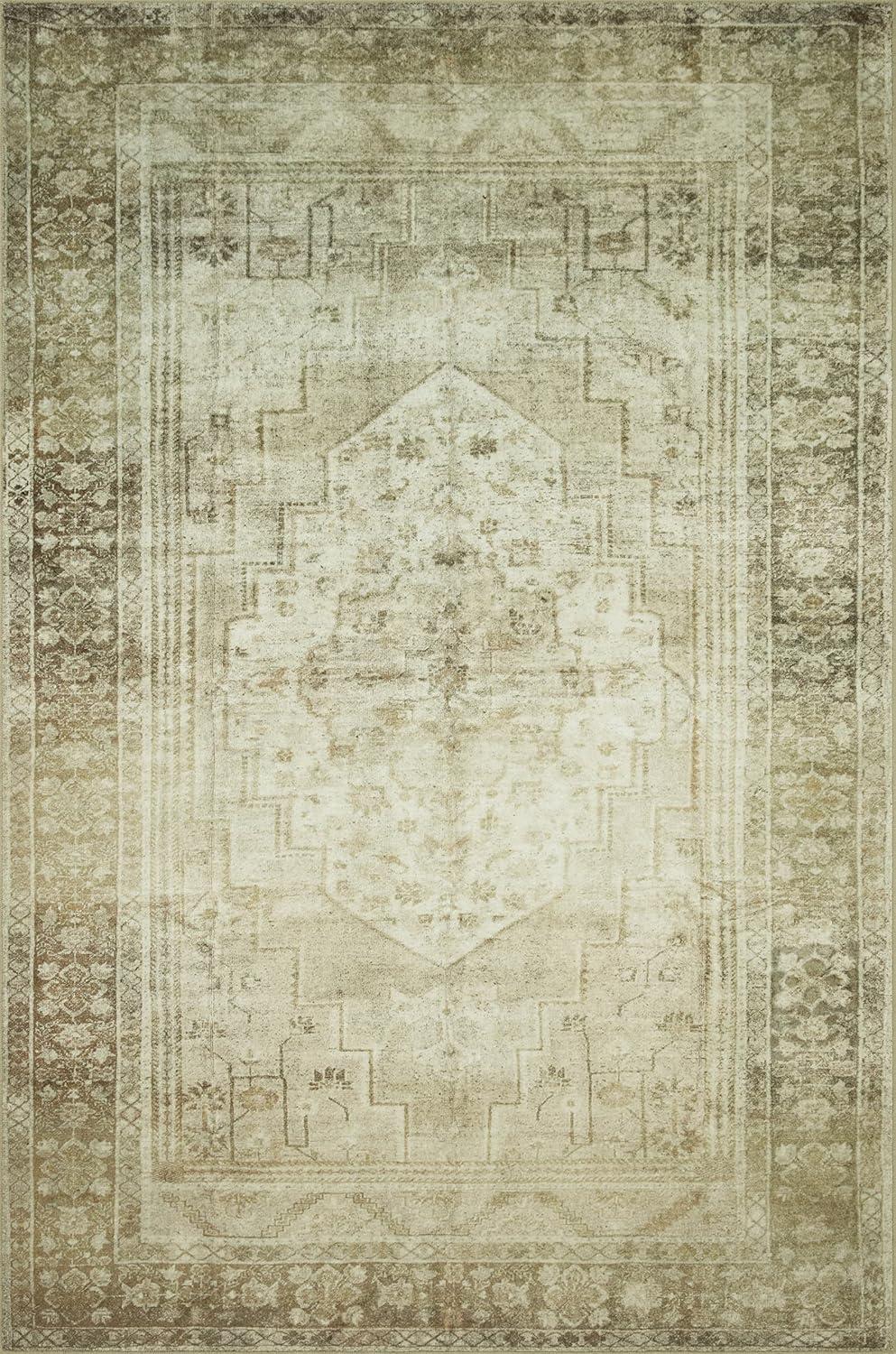 Banks IV Rug by Magnolia Home by Joanna Gaines x Loloi - Natural and Granite / 2'3" x 3'9"