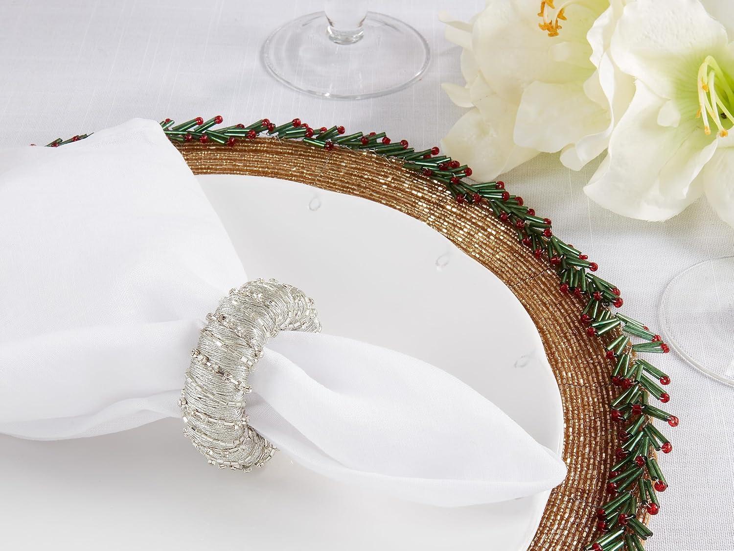 Saro Napkin Ring Collection Napkin Ring (Set of 4)