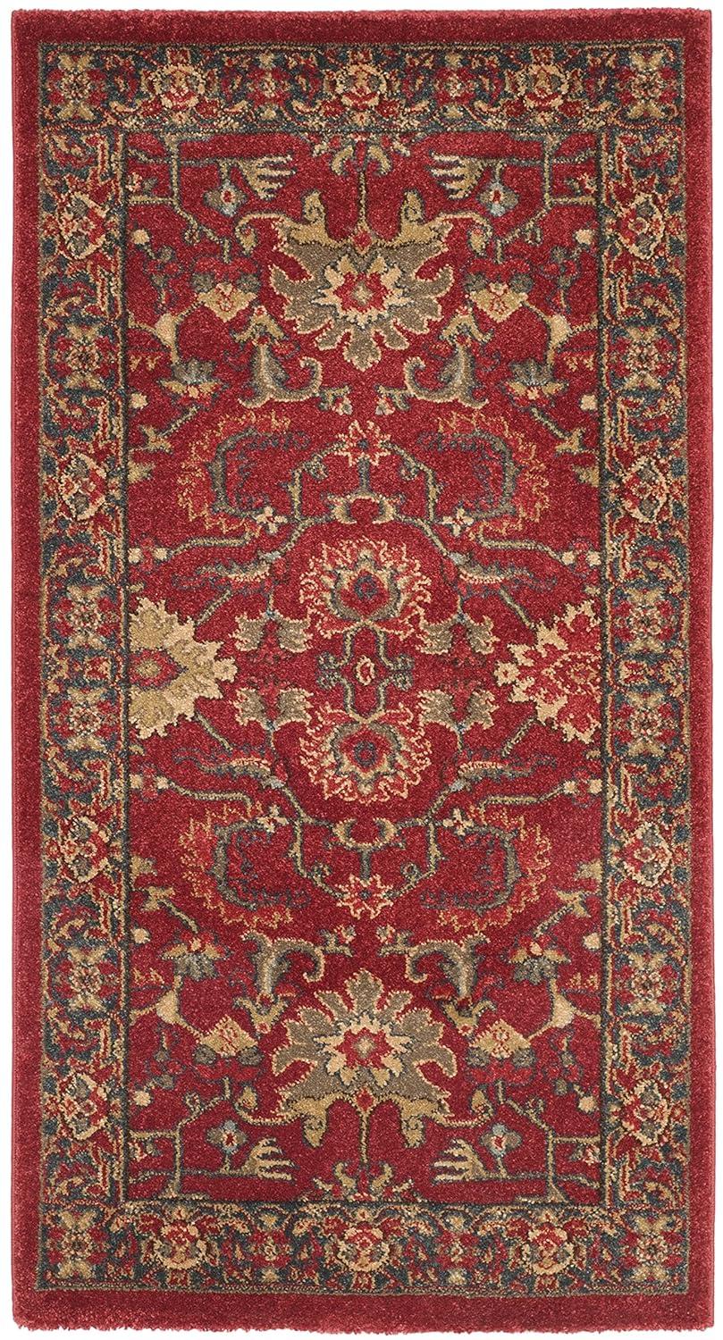 Mahal MAH693 Power Loomed Indoor Accent Rug - Red/Navy - 2'2"x4' - Safavieh