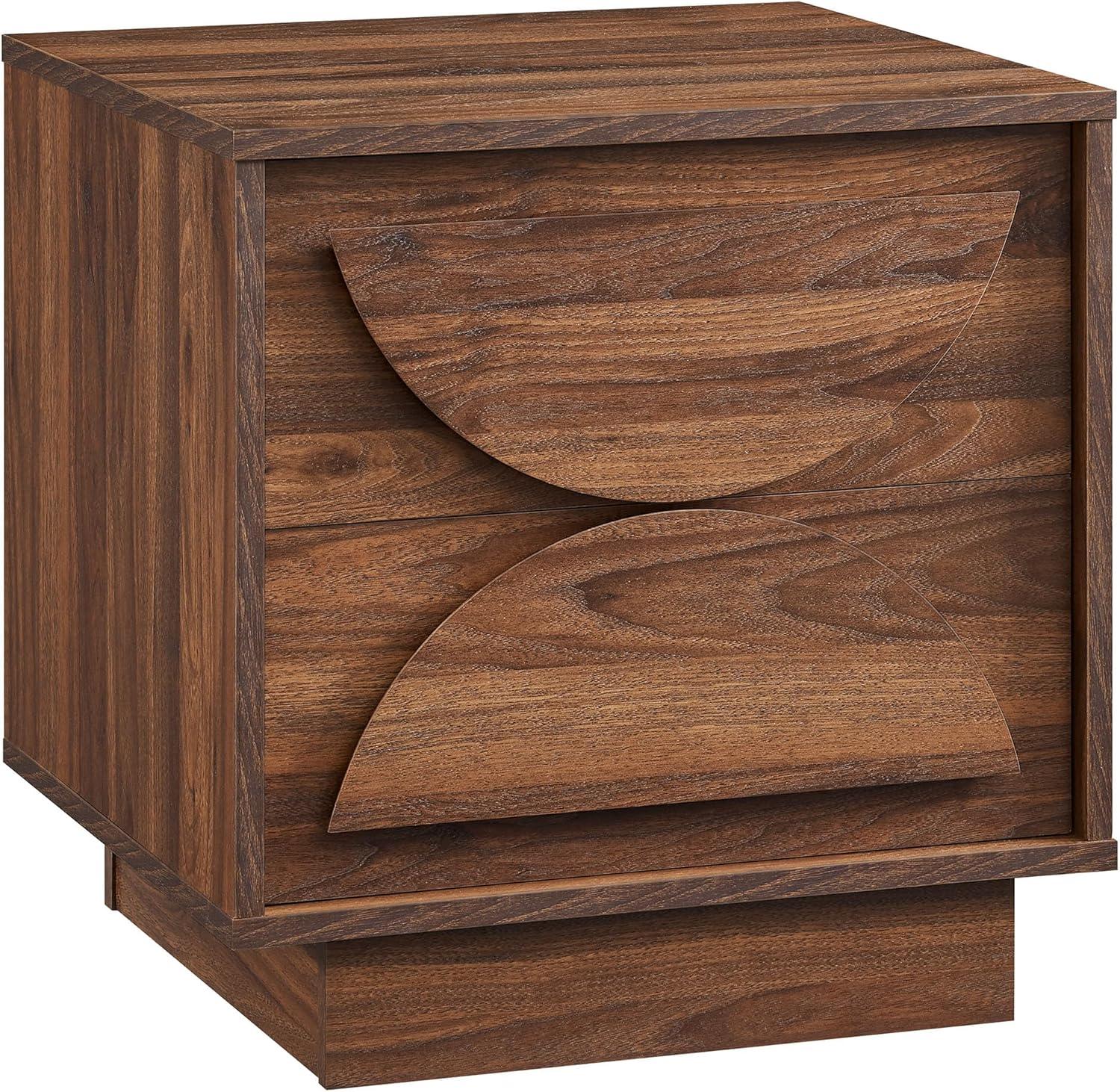 Modway Bulwark 2-Drawer Nightstand In Walnut