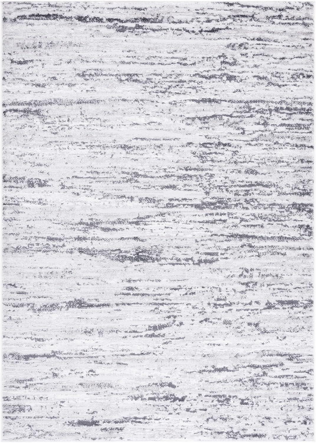 Amelia ALA768 Power Loomed Area Rug - Light Grey/Charcoal - 5'3"x7'6" - Safavieh.