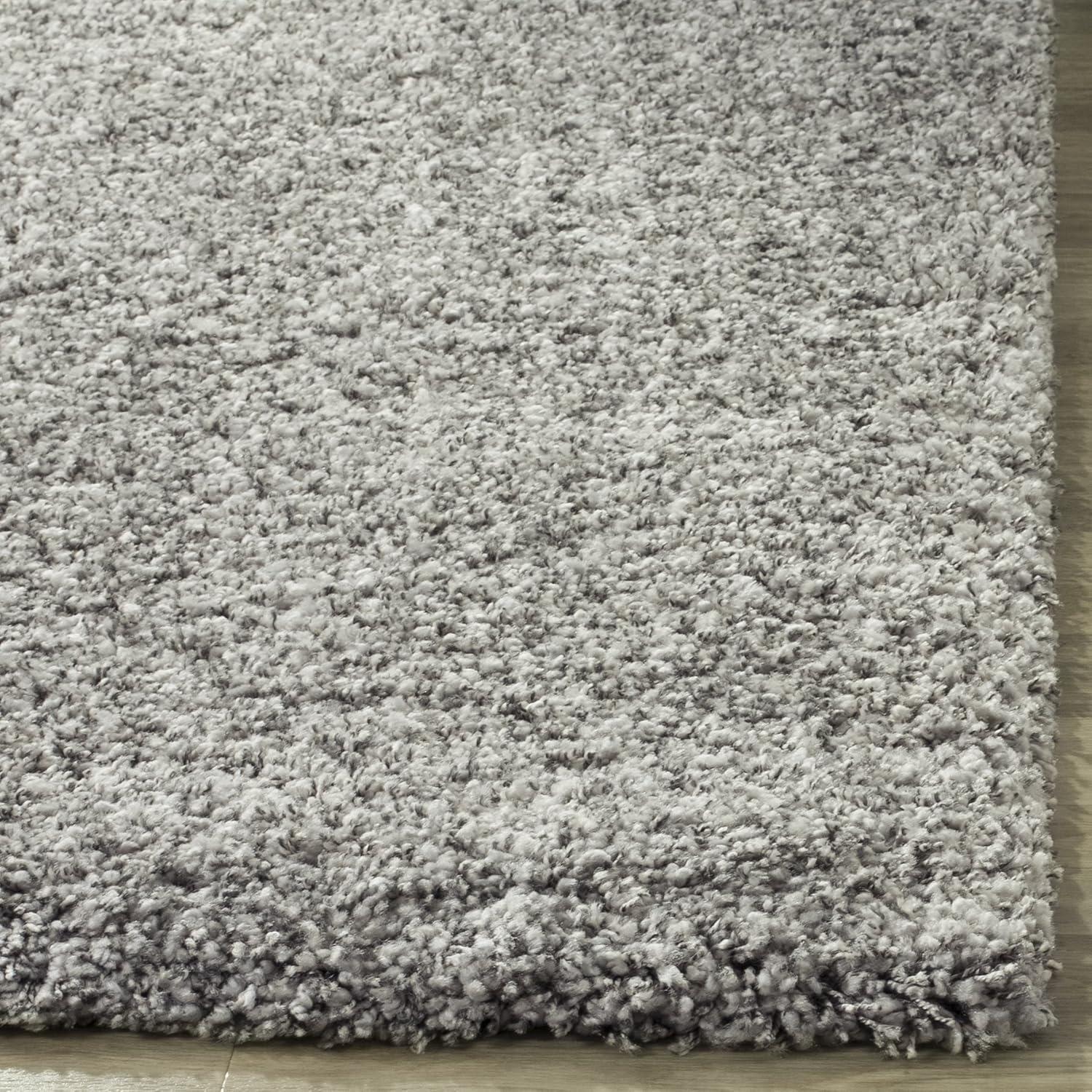 Shag SG151 Power Loomed Indoor Area Rug - Silver - 8'x10' - Safavieh.
