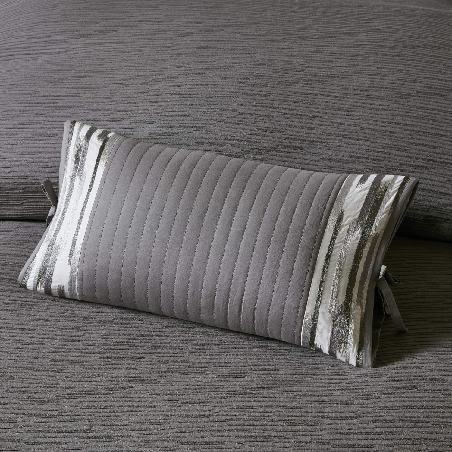 N Natori N Natori Hanae Embroidered Cotton Oblong Decorative Pillow