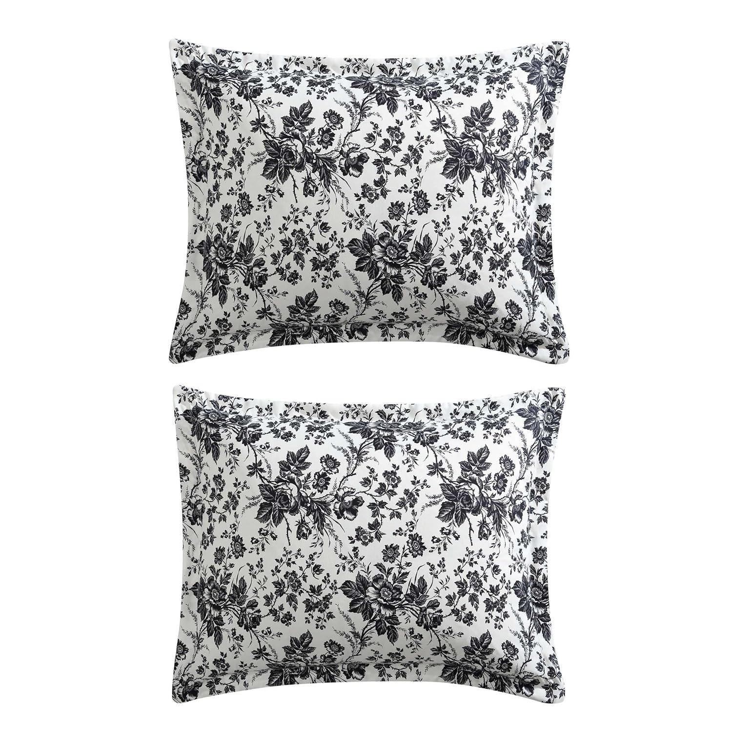 Betsey Johnson Betsey Johnson Betseys Toile Reversible Black Duvet Cover Set