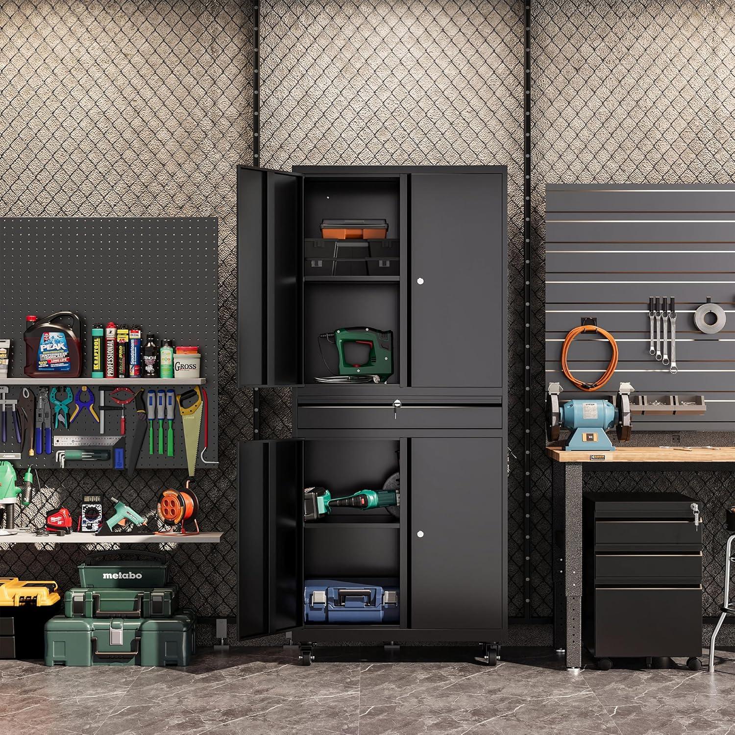 Latitude Run® 73" Lockable Storage Cabinet