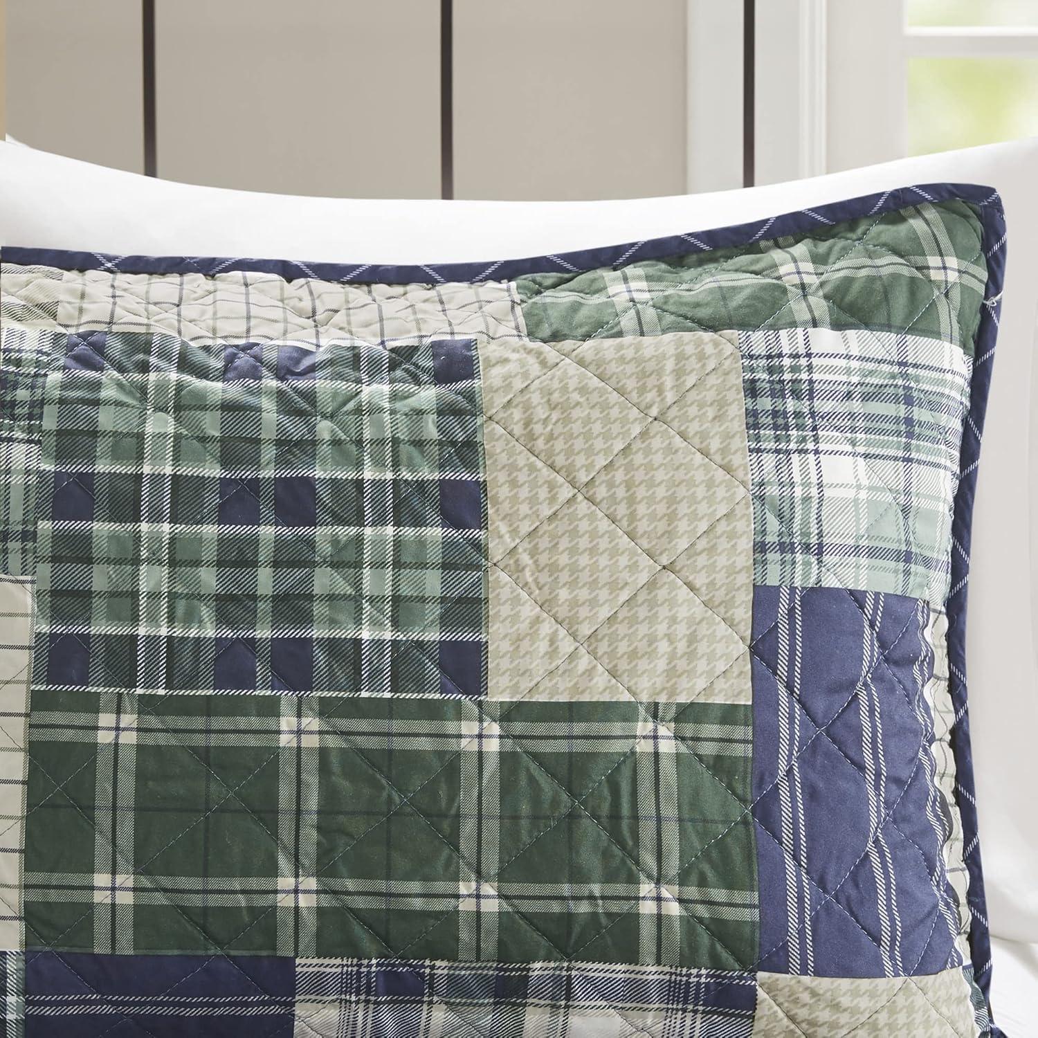 Madison Park Timber 3 Piece Reversible Printed Quilt Set