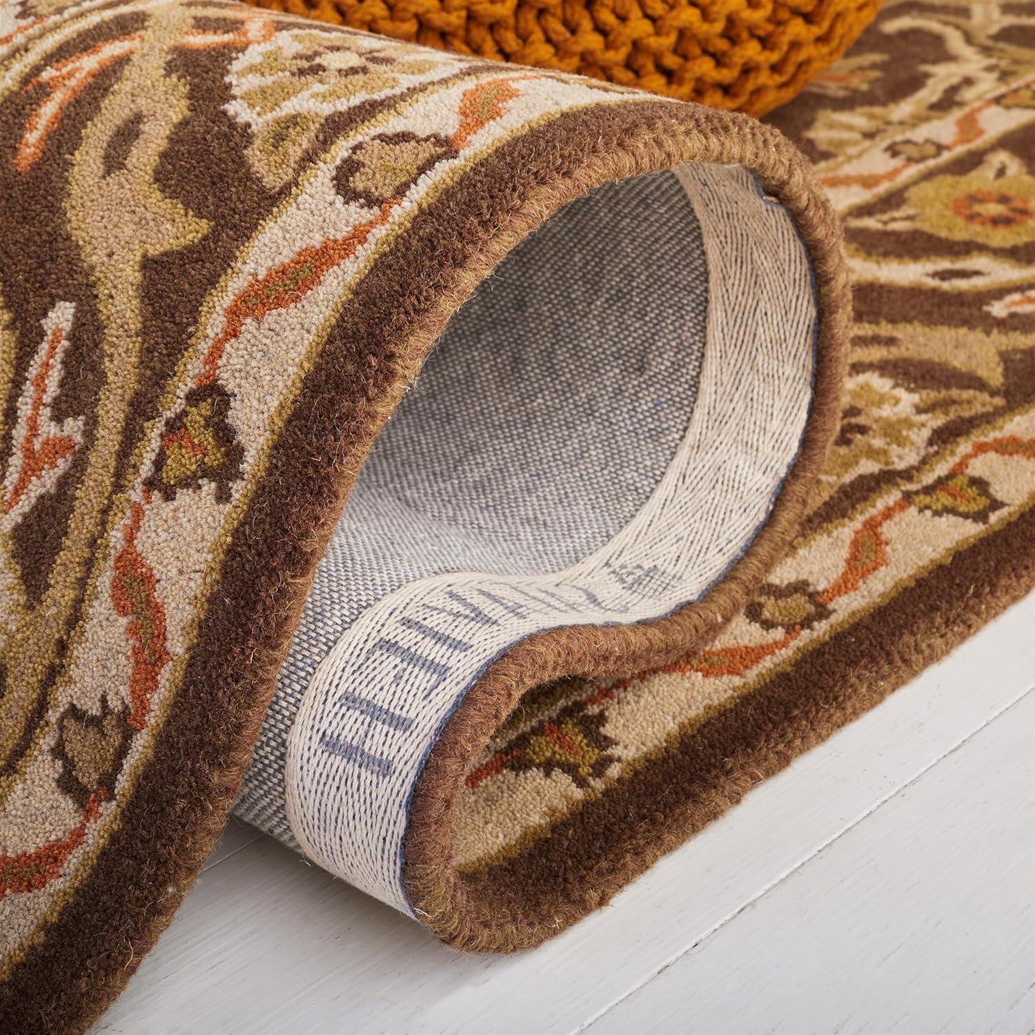 SAFAVIEH Classic Roxanne Oriental Wool Area Rug, Brown, 5' x 8'