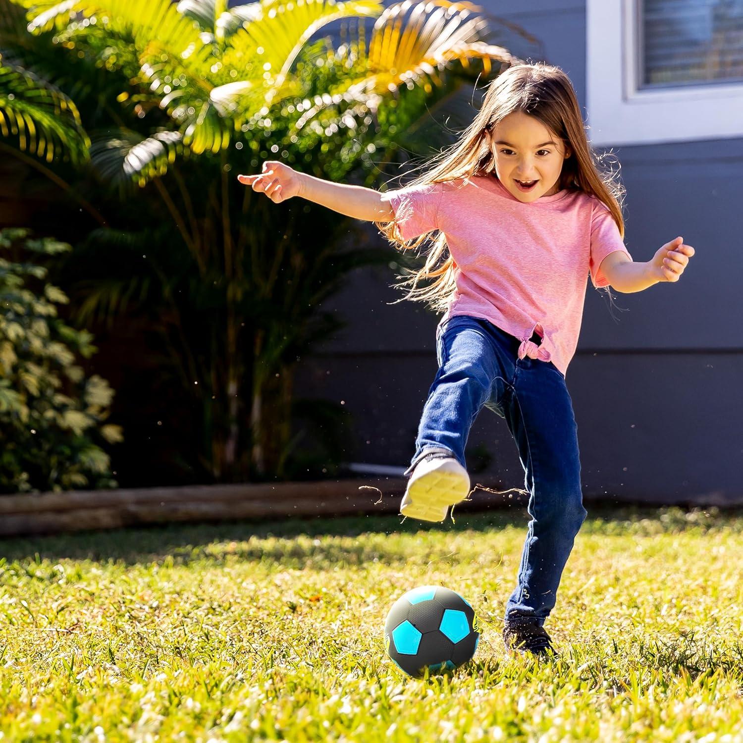 Mini Black and Blue Foam Soccer Ball for Kids