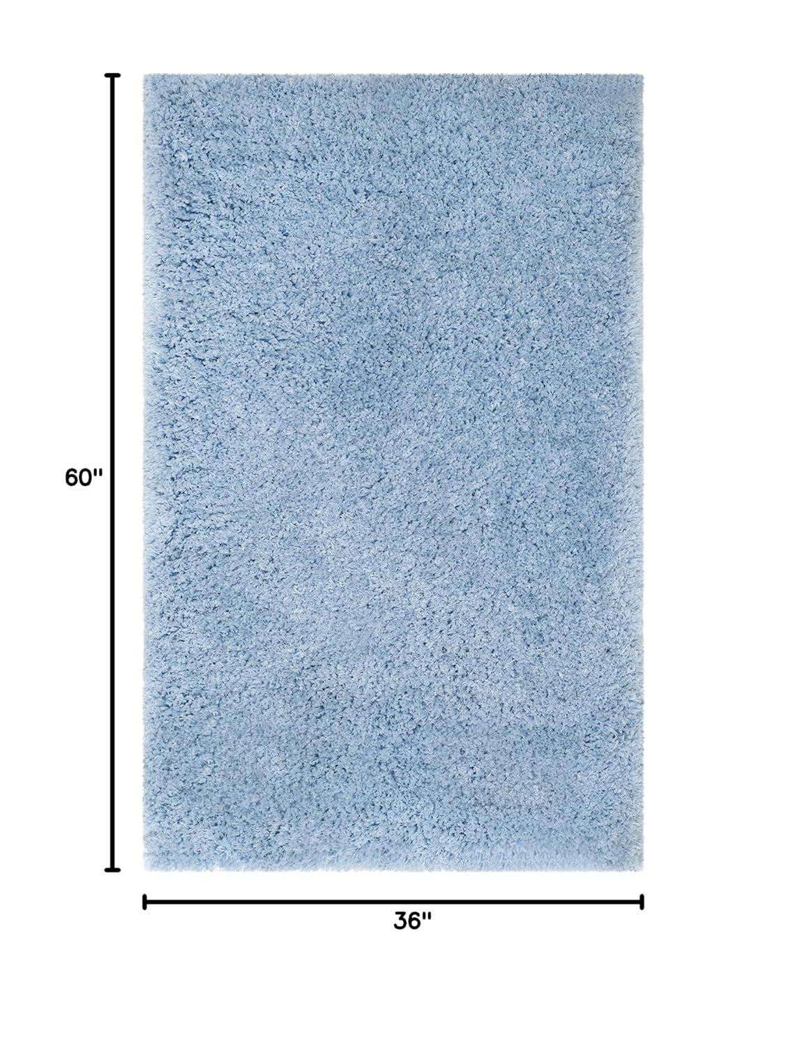 Supreme Shag SGS621 Hand Tufted Indoor Accent Rug - Light Blue - 3'x5' - Safavieh