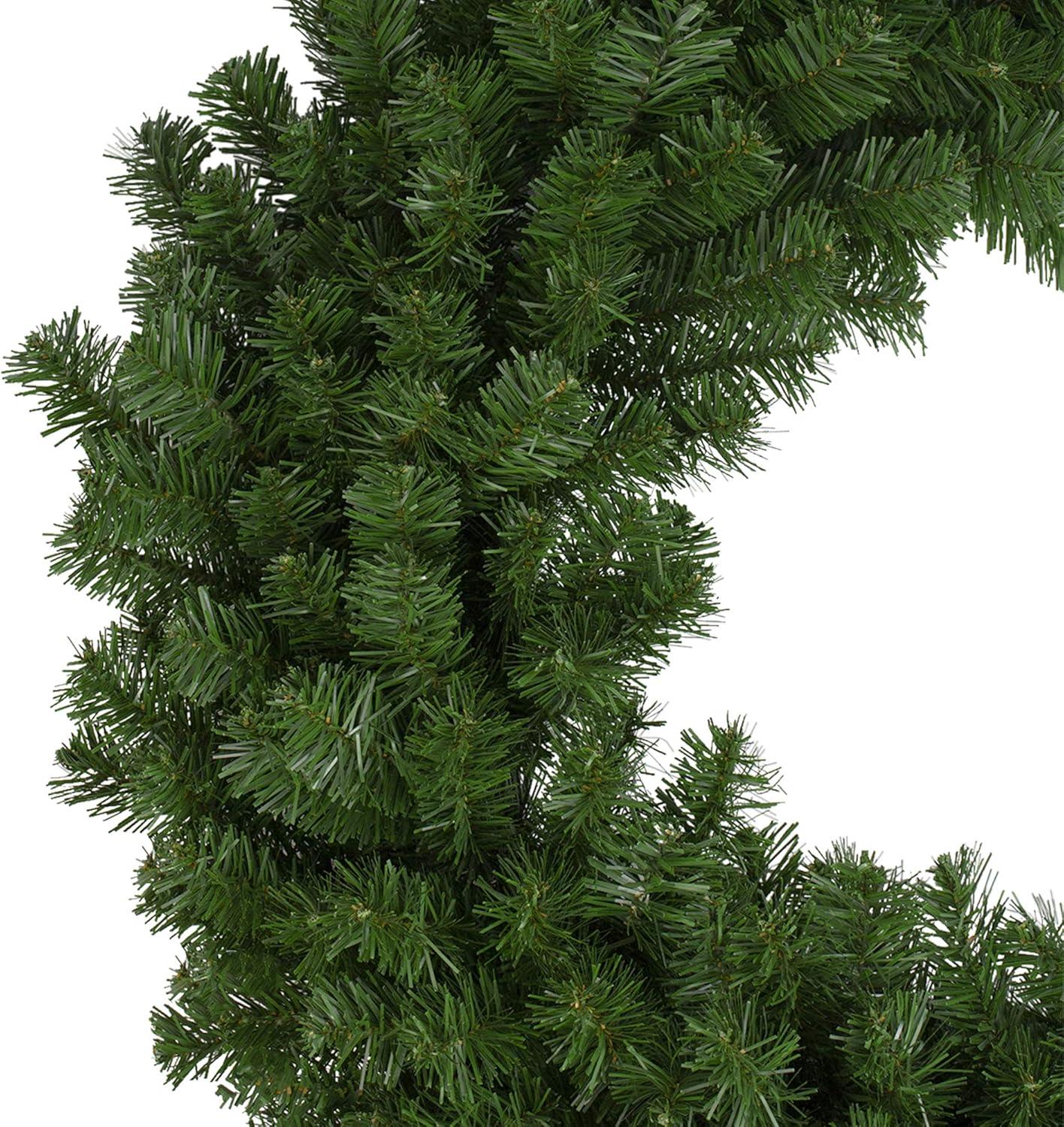 Northlight 36" Canadian Pine Artificial Christmas Wreath - Green Unlit