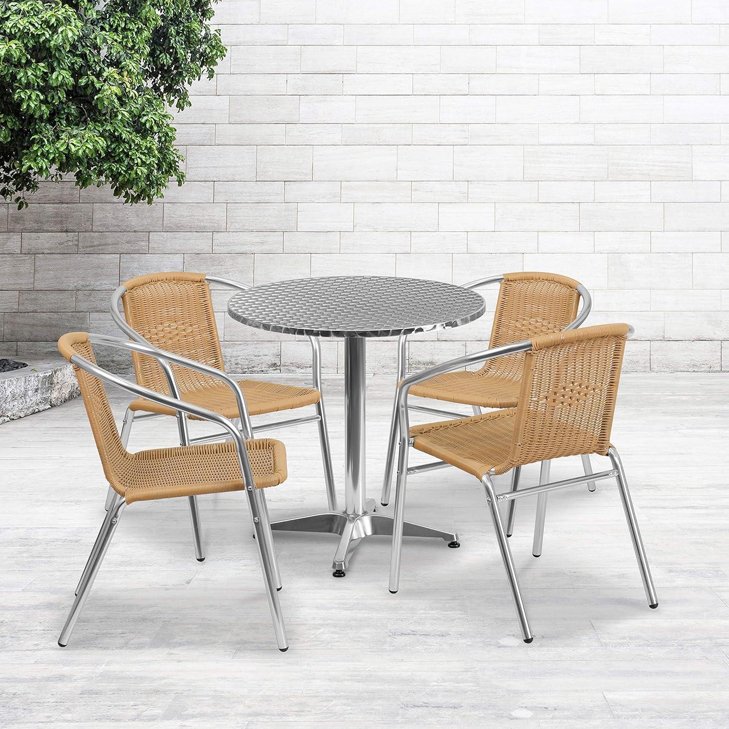 Flash Furniture Lila Round 5 Piece Dining Set