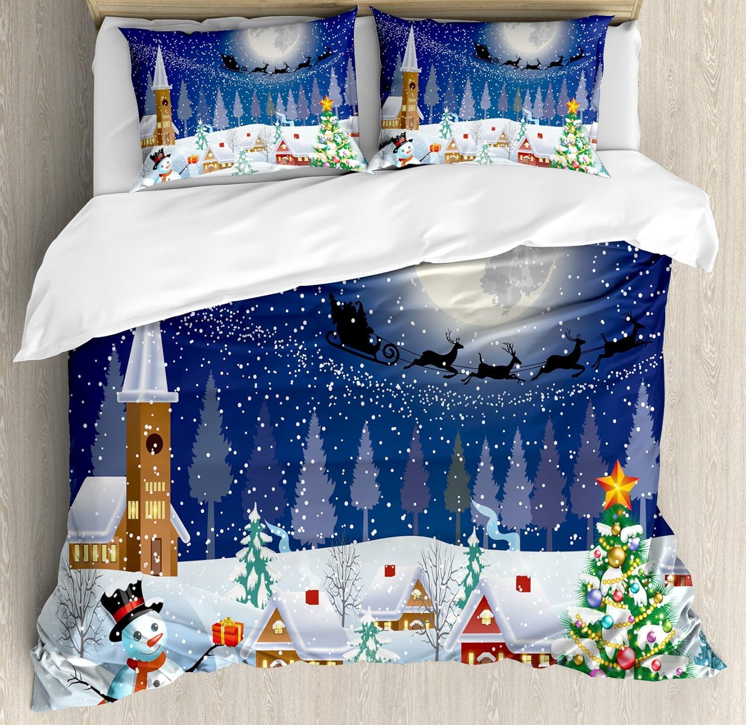 Christmas Traditional Duvet Cover Set