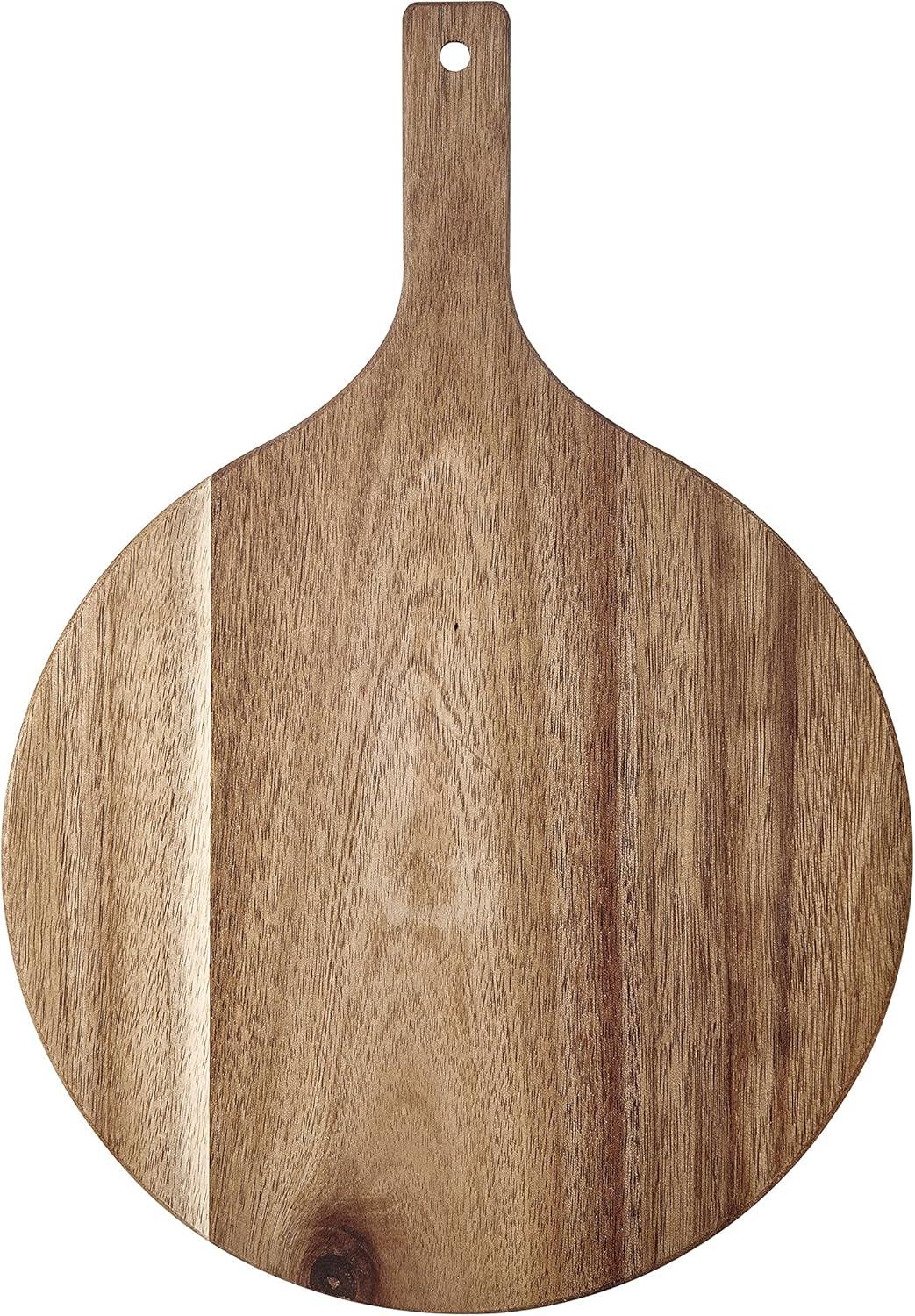 Acacia Wood Round Paddle Board with Juice Groove