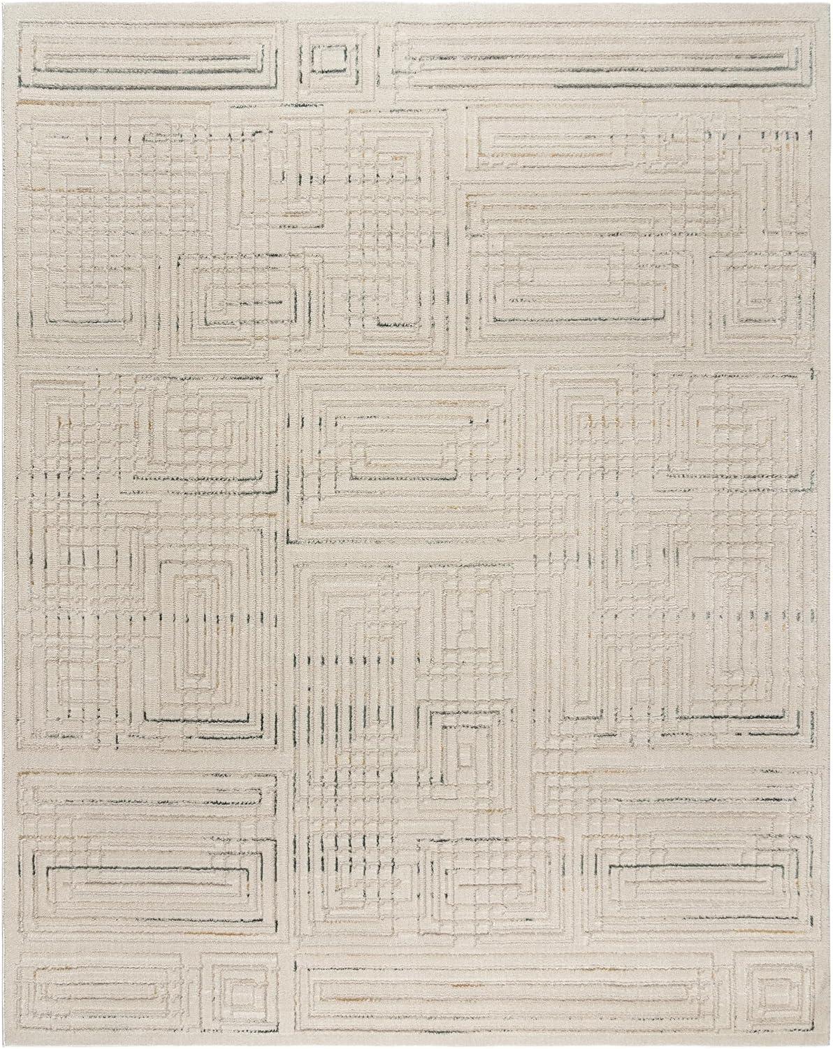 Gertmenian Trevi Vania Modern Geometric Polypropylene Indoor Area Rug