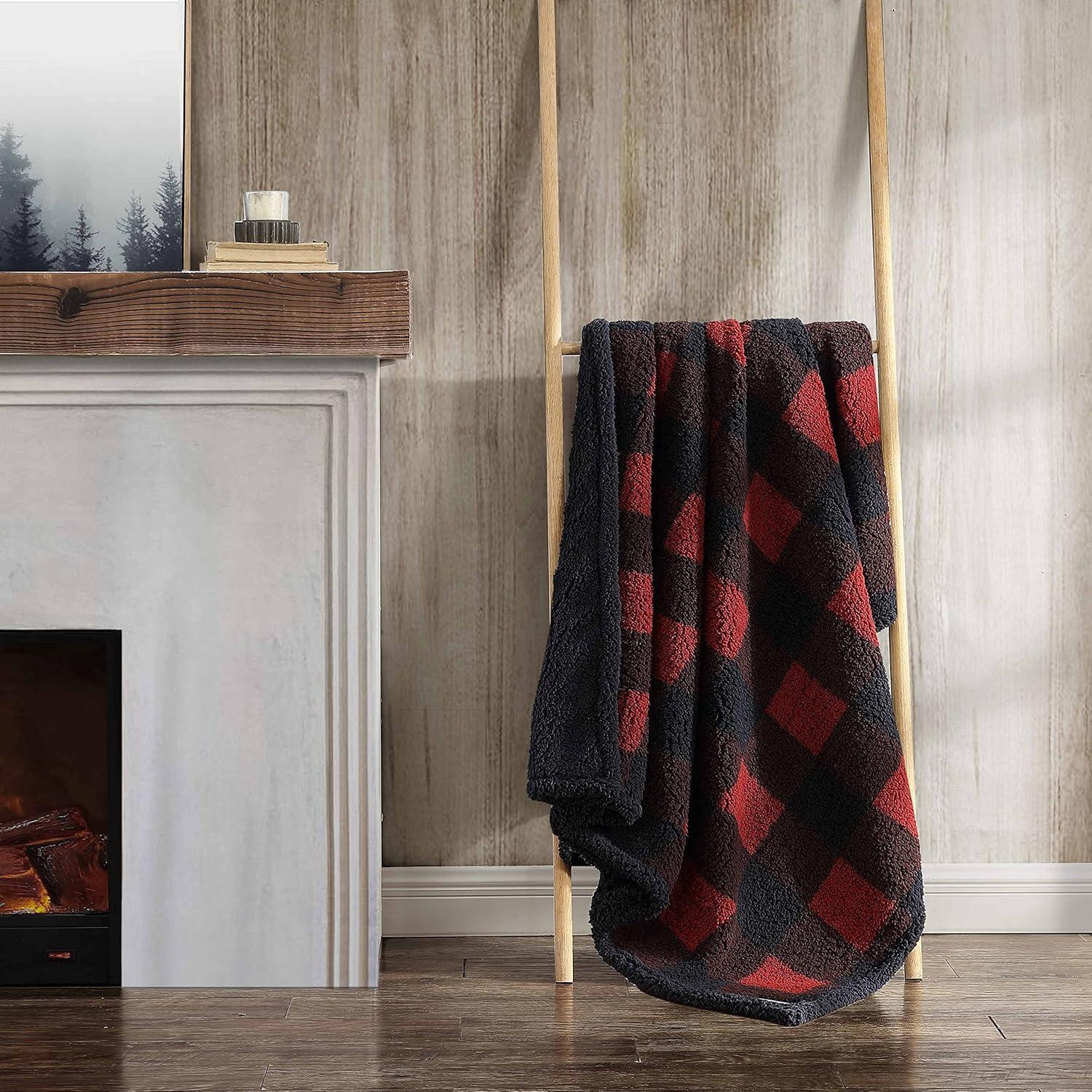 50"x60" Cabin Plaid Reversible Throw Blanket - Eddie Bauer