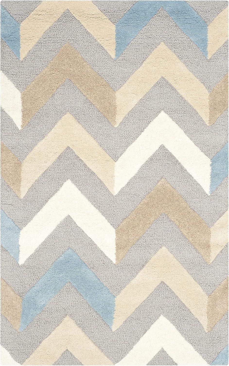 Safavieh Cambridge Hand Tufted Wool Chevron Rug