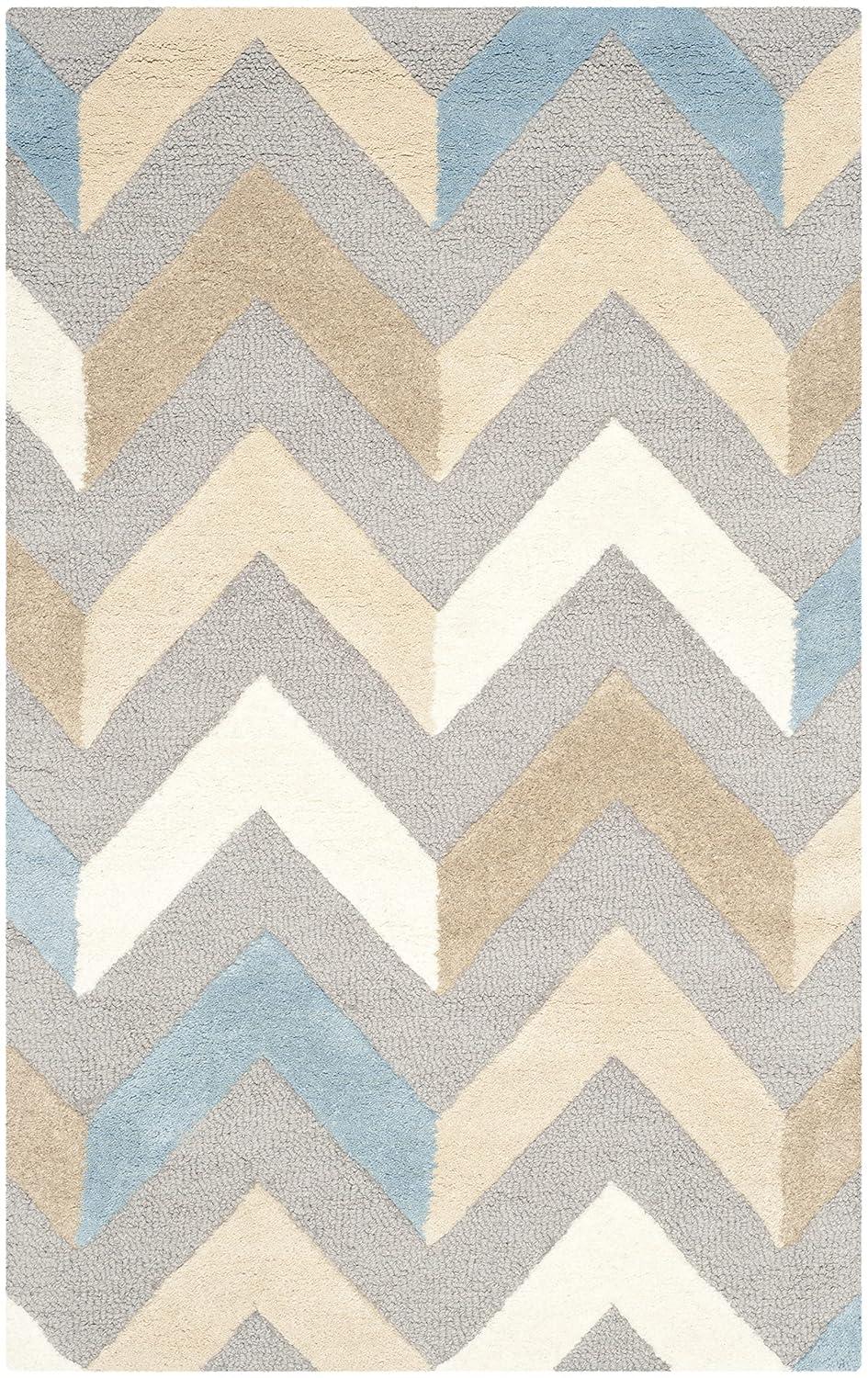 Safavieh Cambridge Hand Tufted Wool Chevron Rug