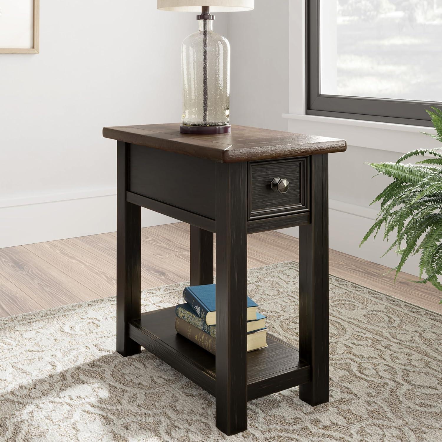 Signature Design by Ashley Casual Tyler Creek Chairside End Table Two-tone