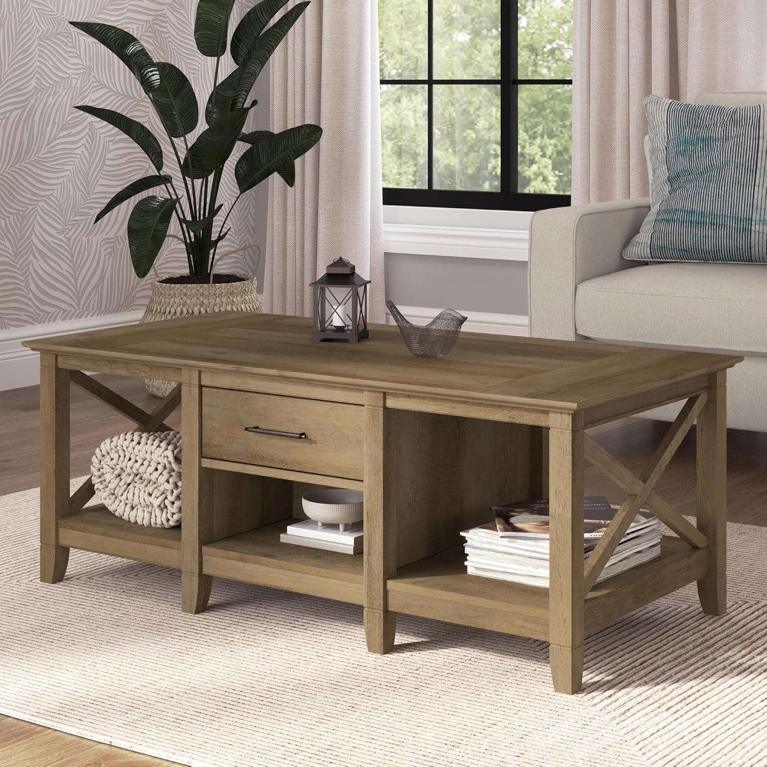 Huckins Solid Wood Top Coffee Table