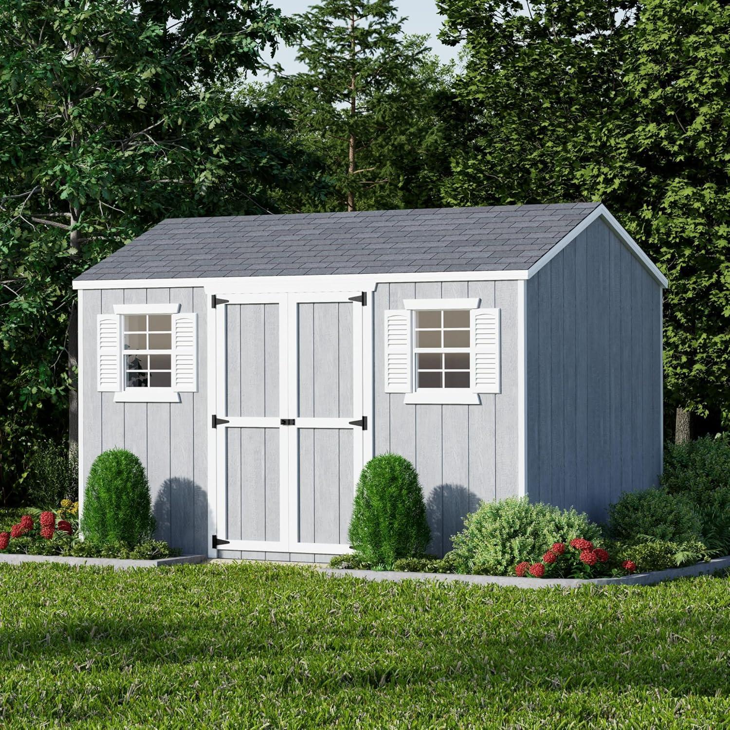 Little Cottage Co. Value Workshop Outdoor Wood Storage Shed