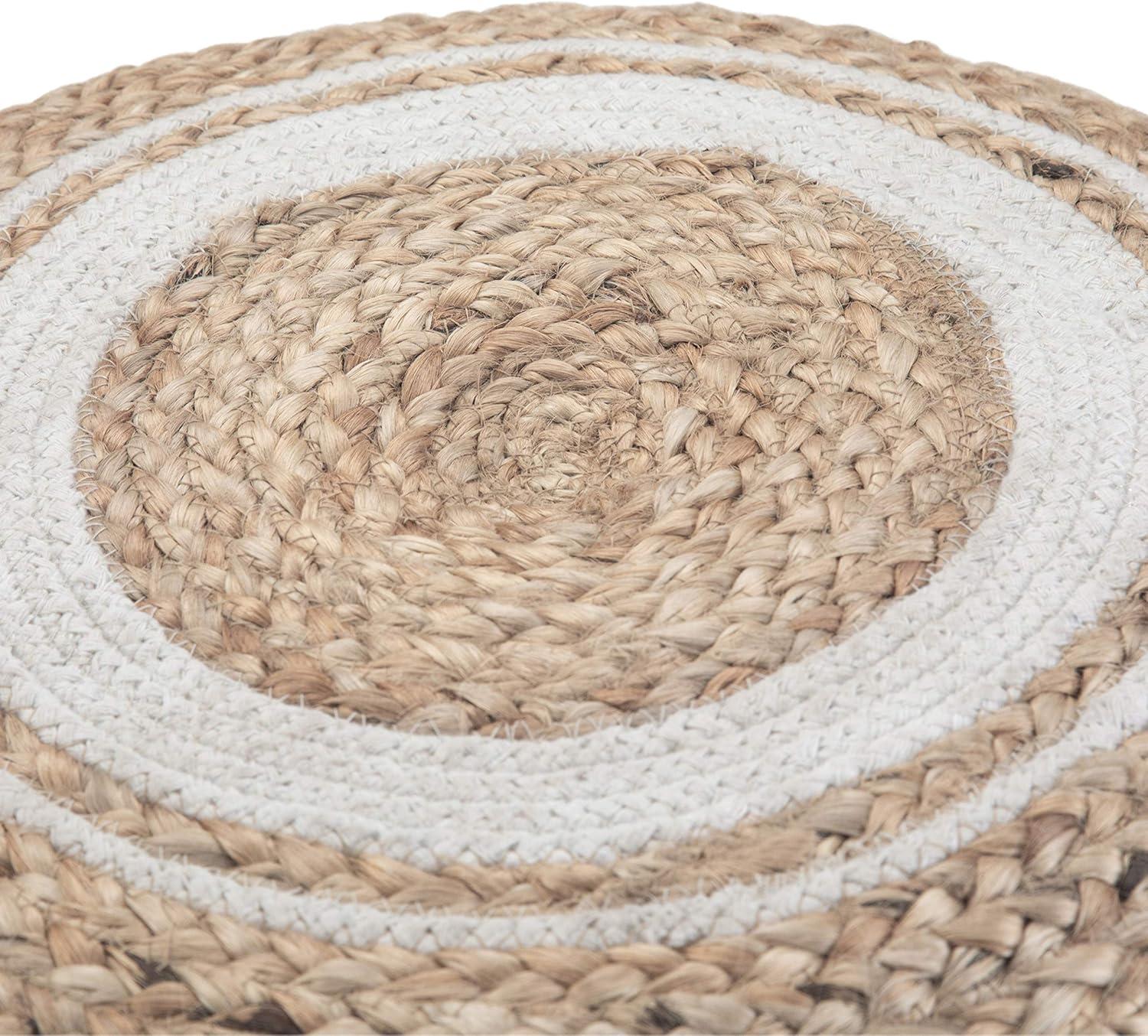 Simpli Home Serena Upholstered Pouf