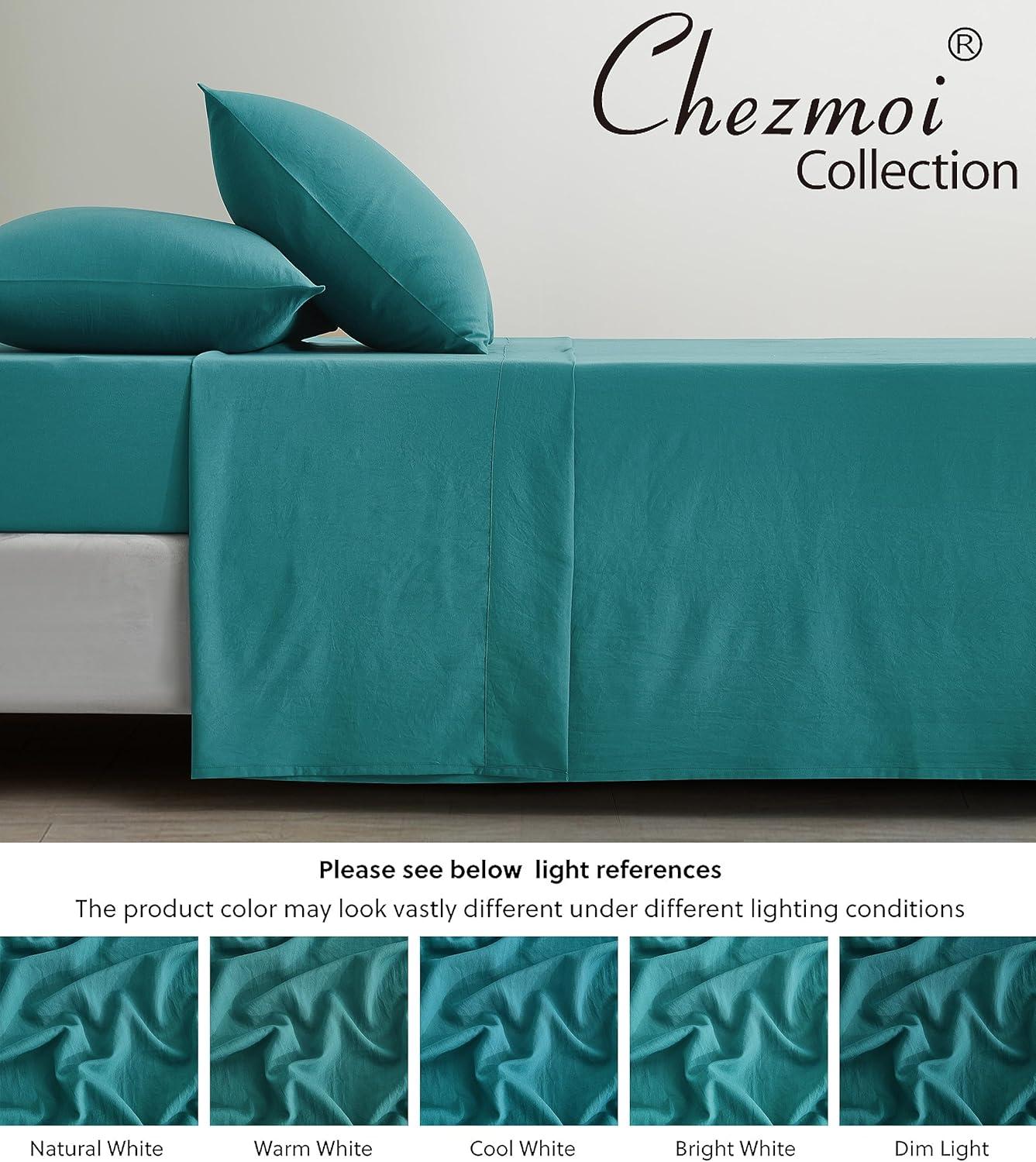 Teal Full Size Microfiber Deep Pocket Sheet Set