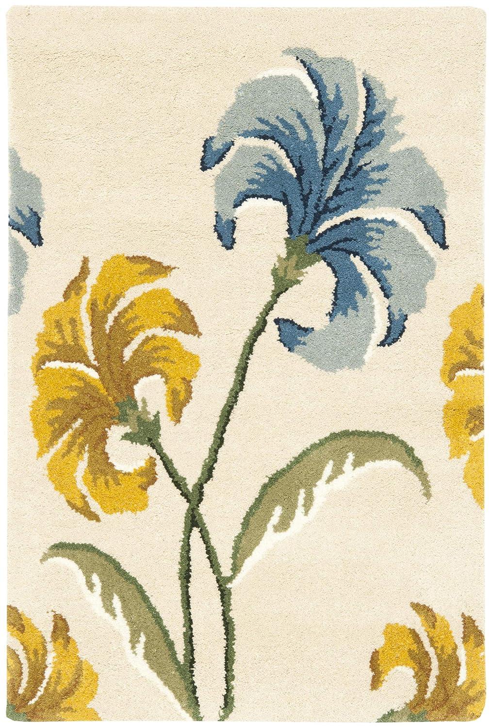 SAFAVIEH Soho Noah Floral Wool Area Rug, Beige/Multi, 2' x 3'