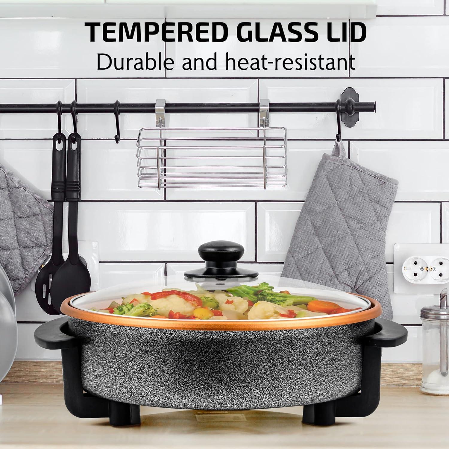 Ovente OVENTE 12" Electric Skillet and Frying Pan