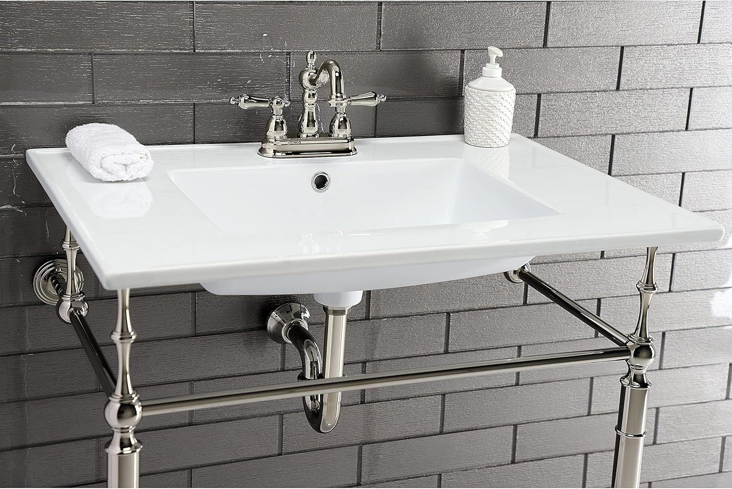 Kingston Brass Continental 31-Inch Ceramic Vanity Sink Top