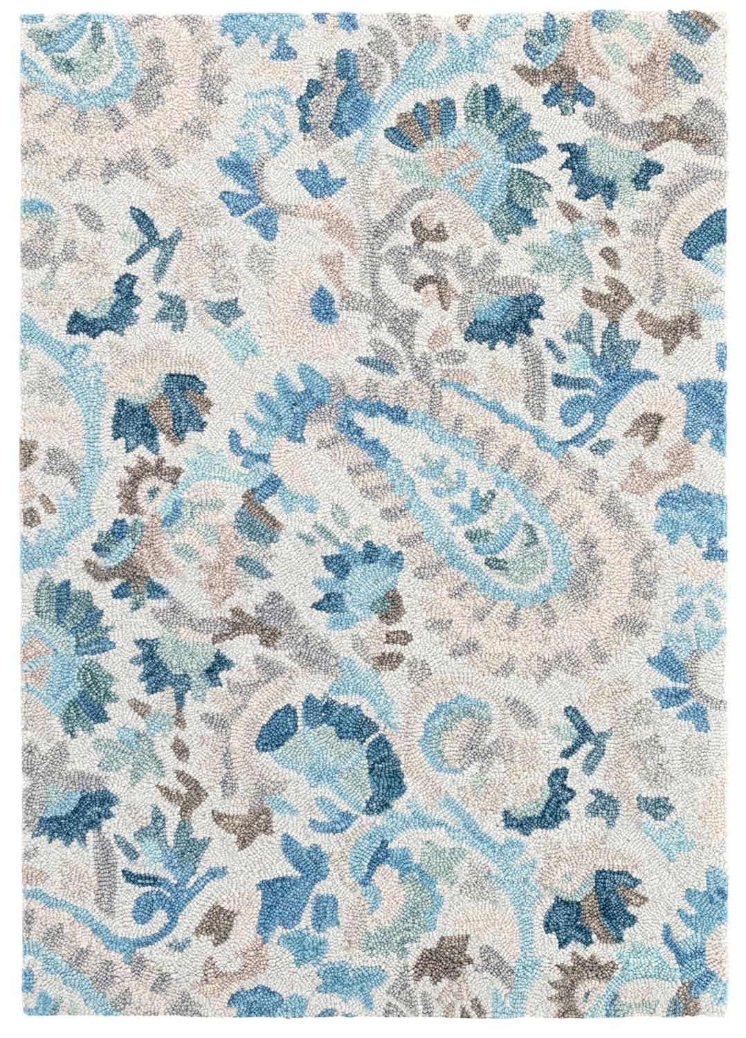 Ines Multi Hand Micro Hooked Wool Rug