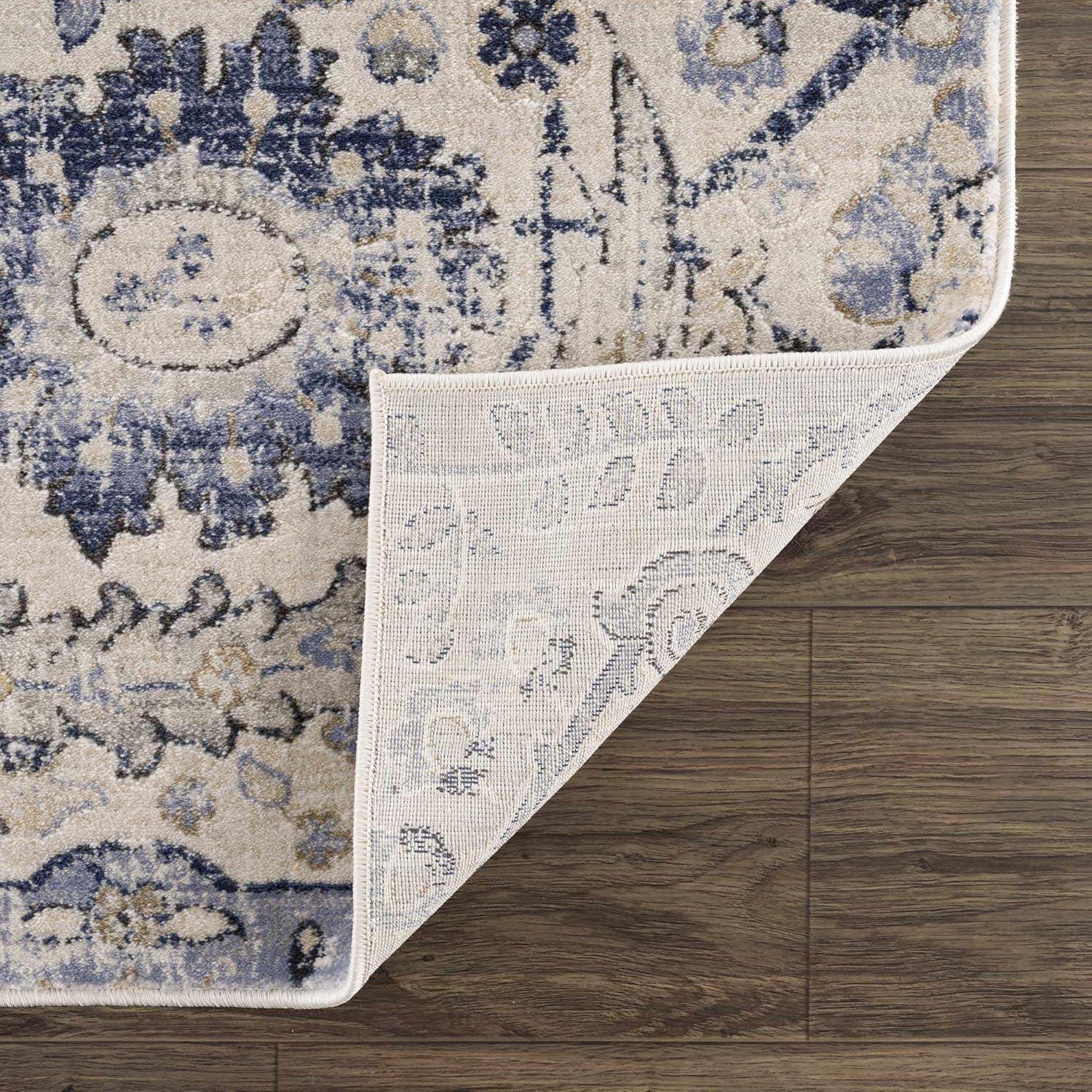 Hauteloom Rectangle Area Rug  Navy