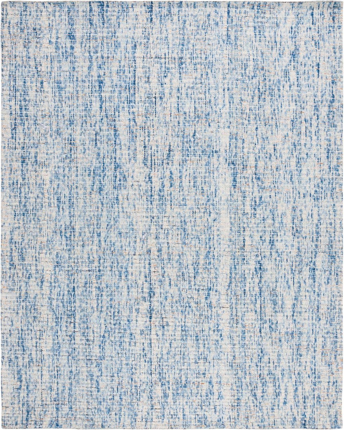 SAFAVIEH Alfombra de Lana con Rayas Geométricas Abstractas Delia, Marfil/beige, 11' x 15'