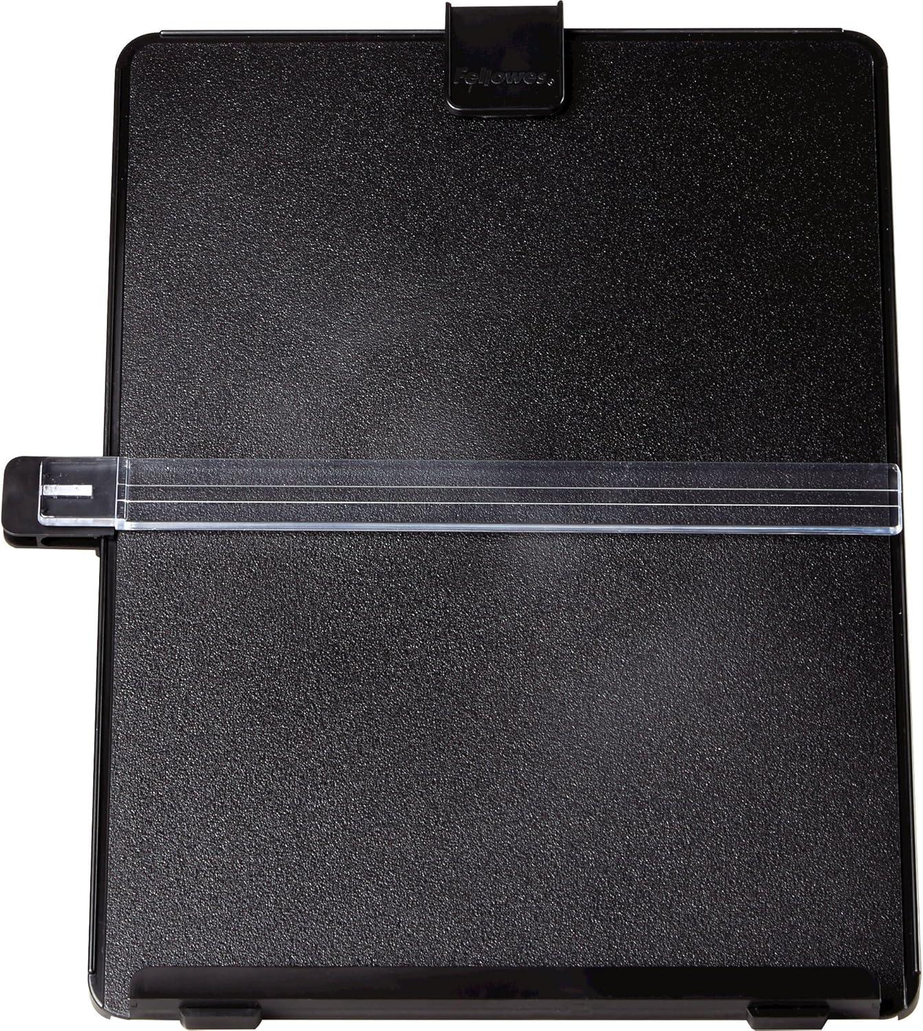 Fellowes 21106 Non-Magnetic Legal-Size Desktop Copyholder, Plastic, Black