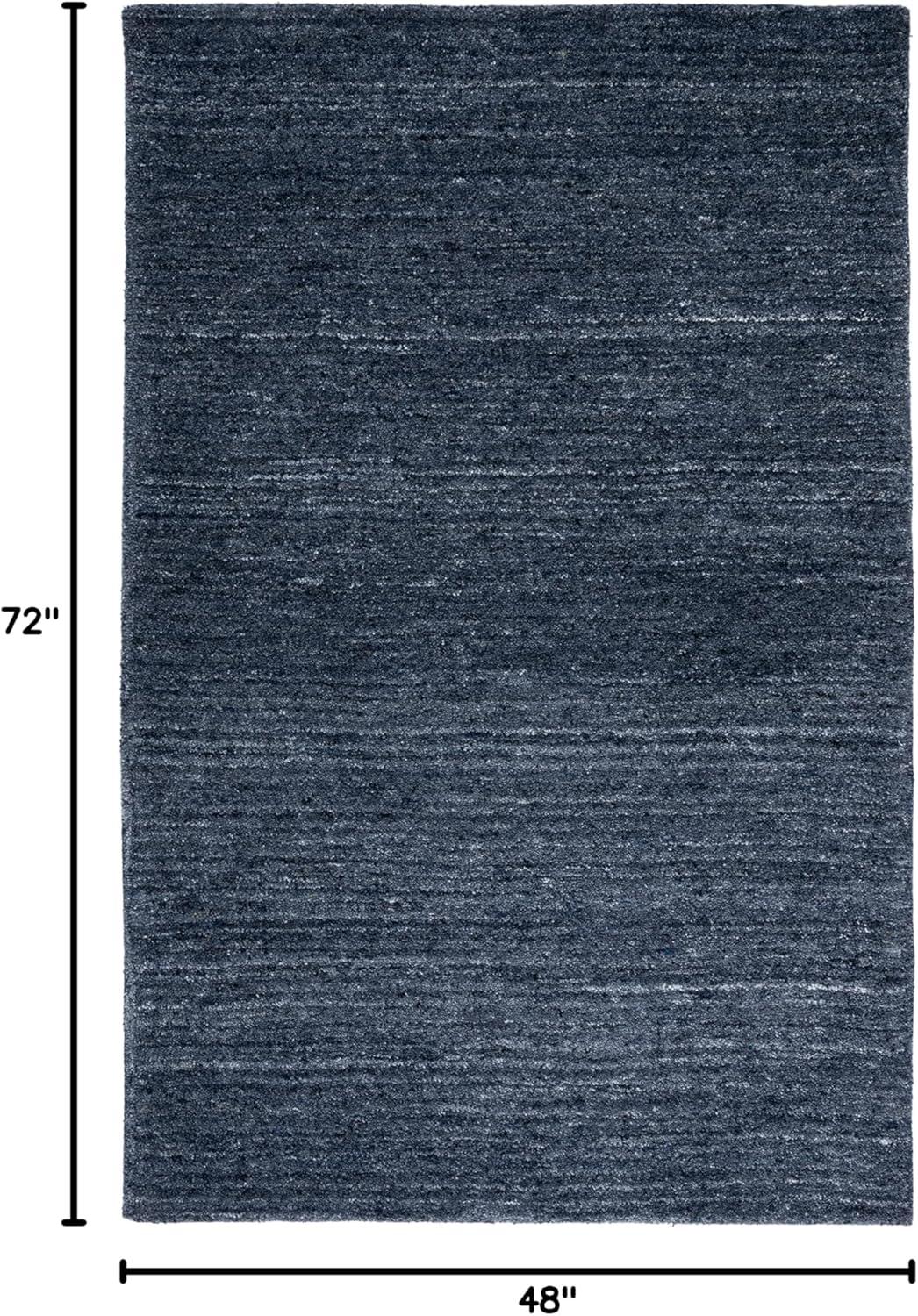 Himalaya HIM413 Hand Tufted Area Rug - Black/Gray - 4'x6' - Safavieh..