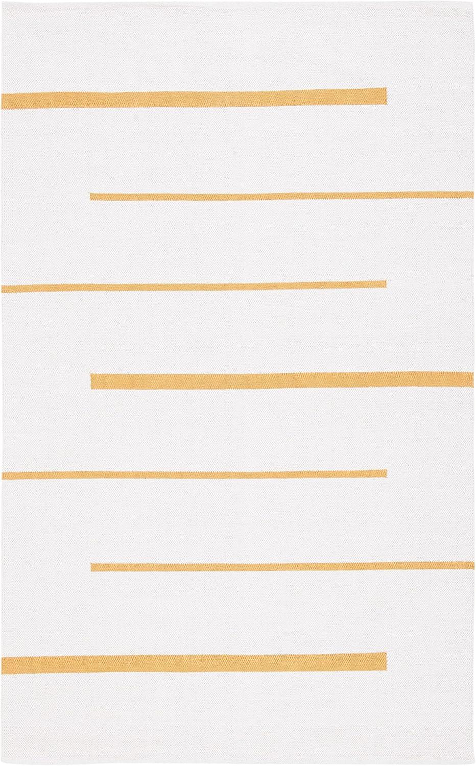 Montauk MTK311 Hand Woven Indoor Area Rug - Ivory/Gold - 5'x8' - Safavieh