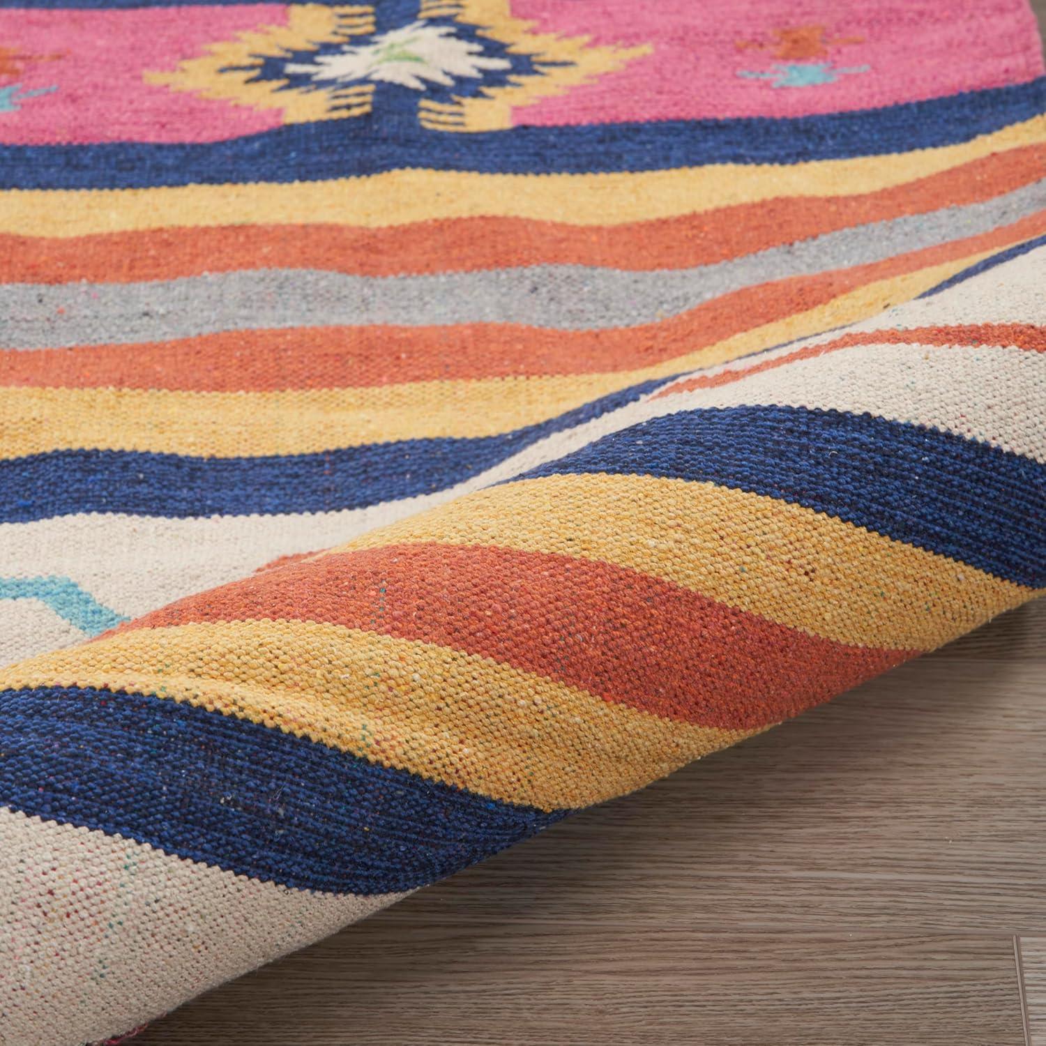 Nourison Baja Tribal Ivory 5' x 7' Area Rug, (5x7)