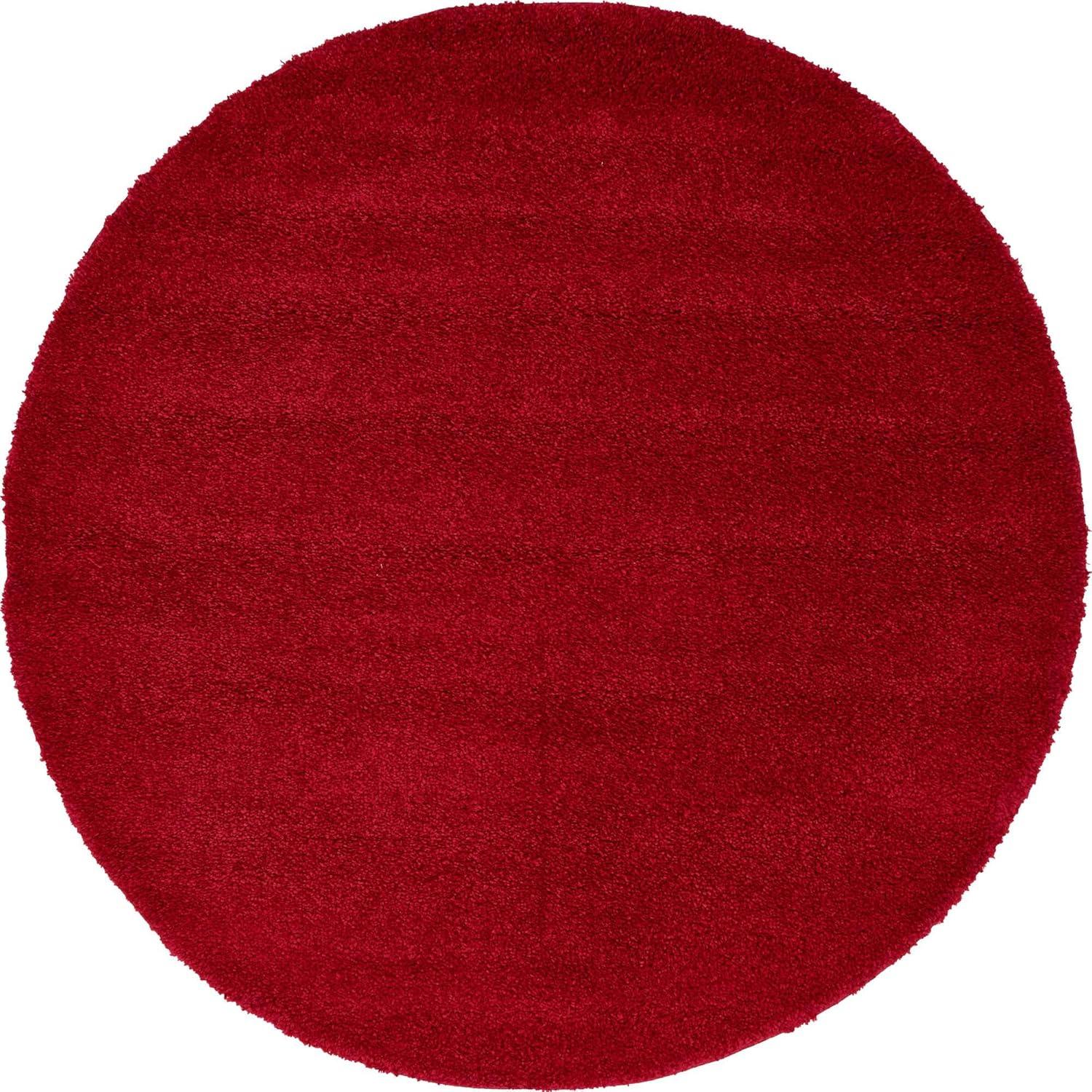 Unique Loom 6' 0 x 6' 0 Solo Calabasas Red Area Rug