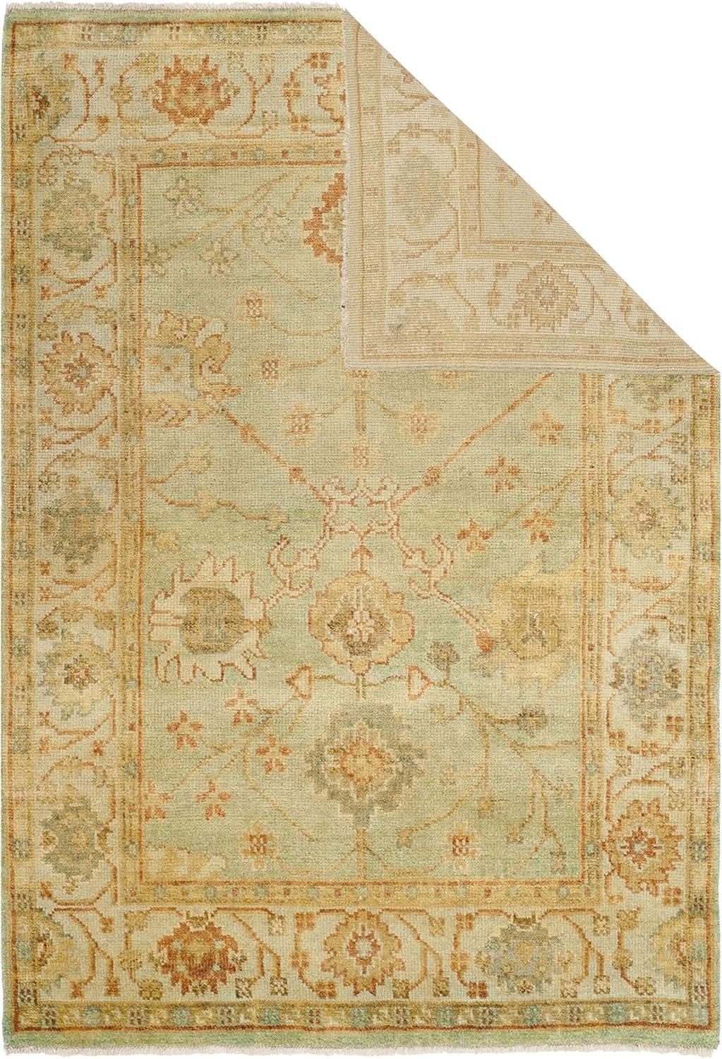 Oushak Hand Knotted Wool Oriental Rug