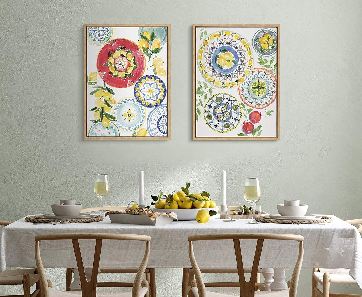 18" x 24" Sylvie Positano by Patricia Shaw: Modern Kitchen Decor Set - Kate & Laurel All Things Decor