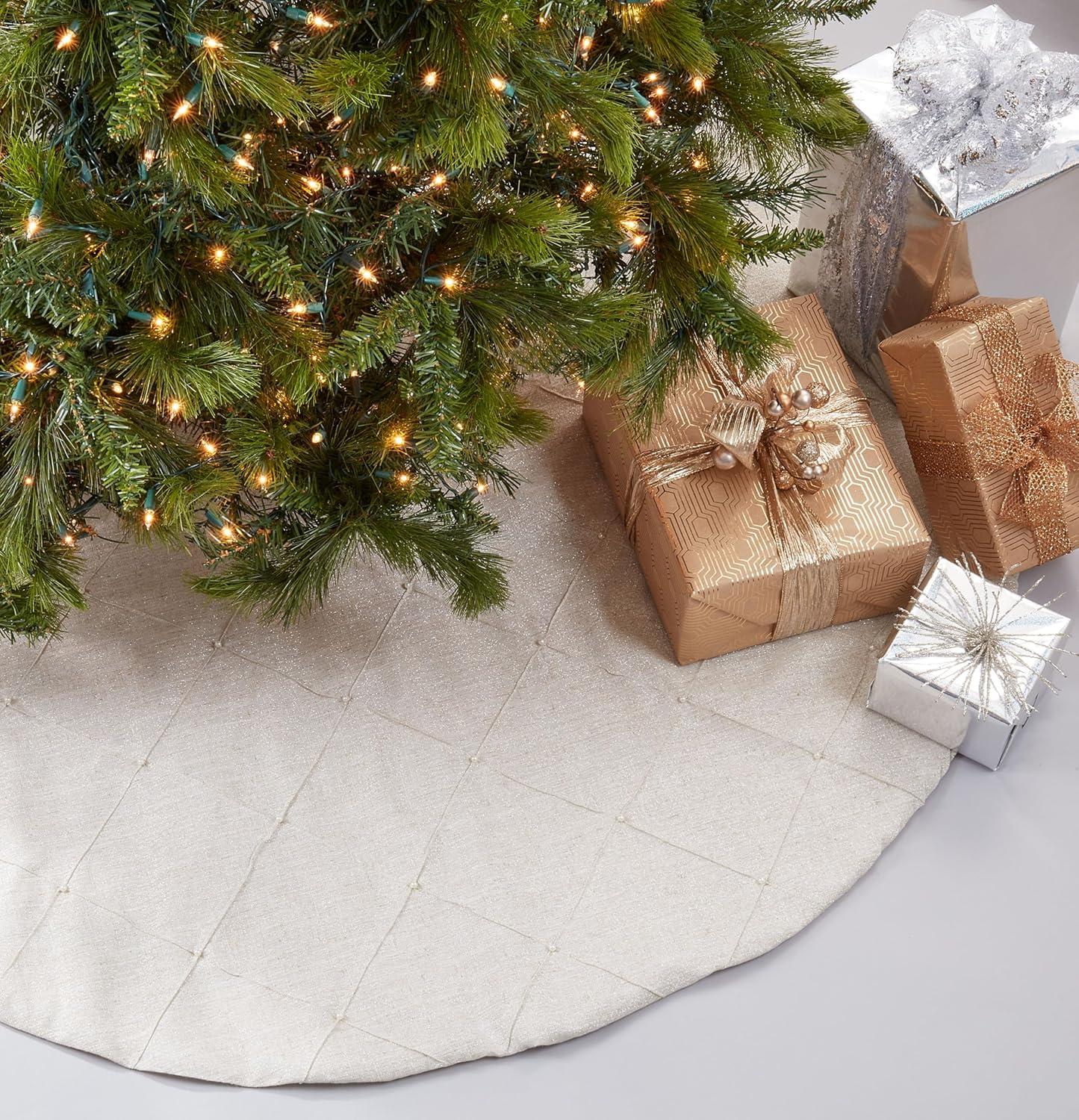 Saro Geometric Polyester Blend Tree Skirt