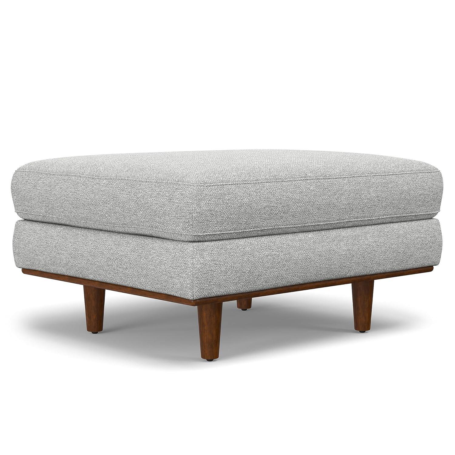 Simpli Home Morrison  Sofa and Ottoman Set in Woven-Blend Fabric | Wayfair