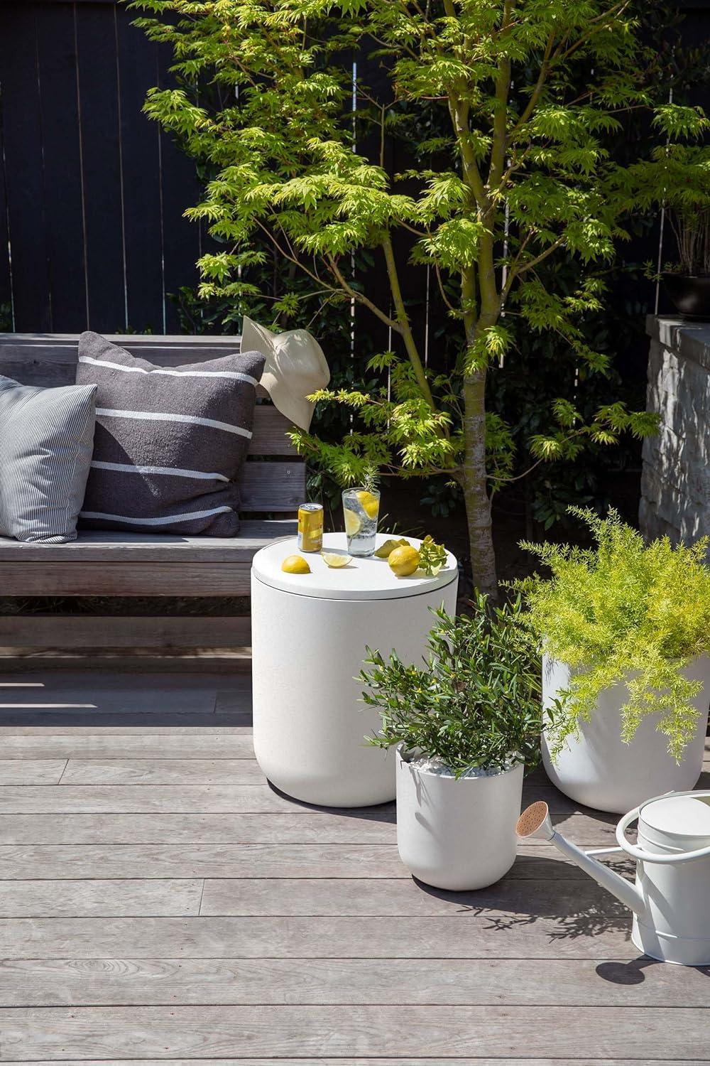 Veradek Kona Round Plastic Outdoor Side Table