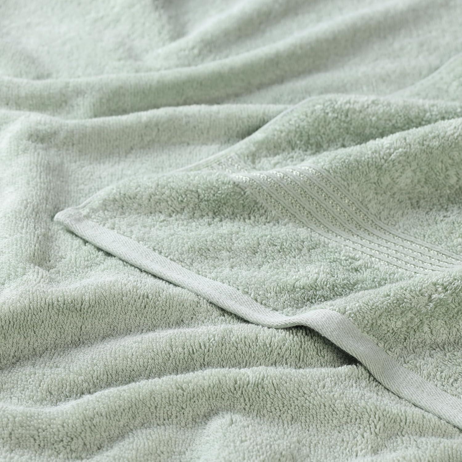 Superior Egyptian Cotton Absorbent 8-Piece Sage Towel Set