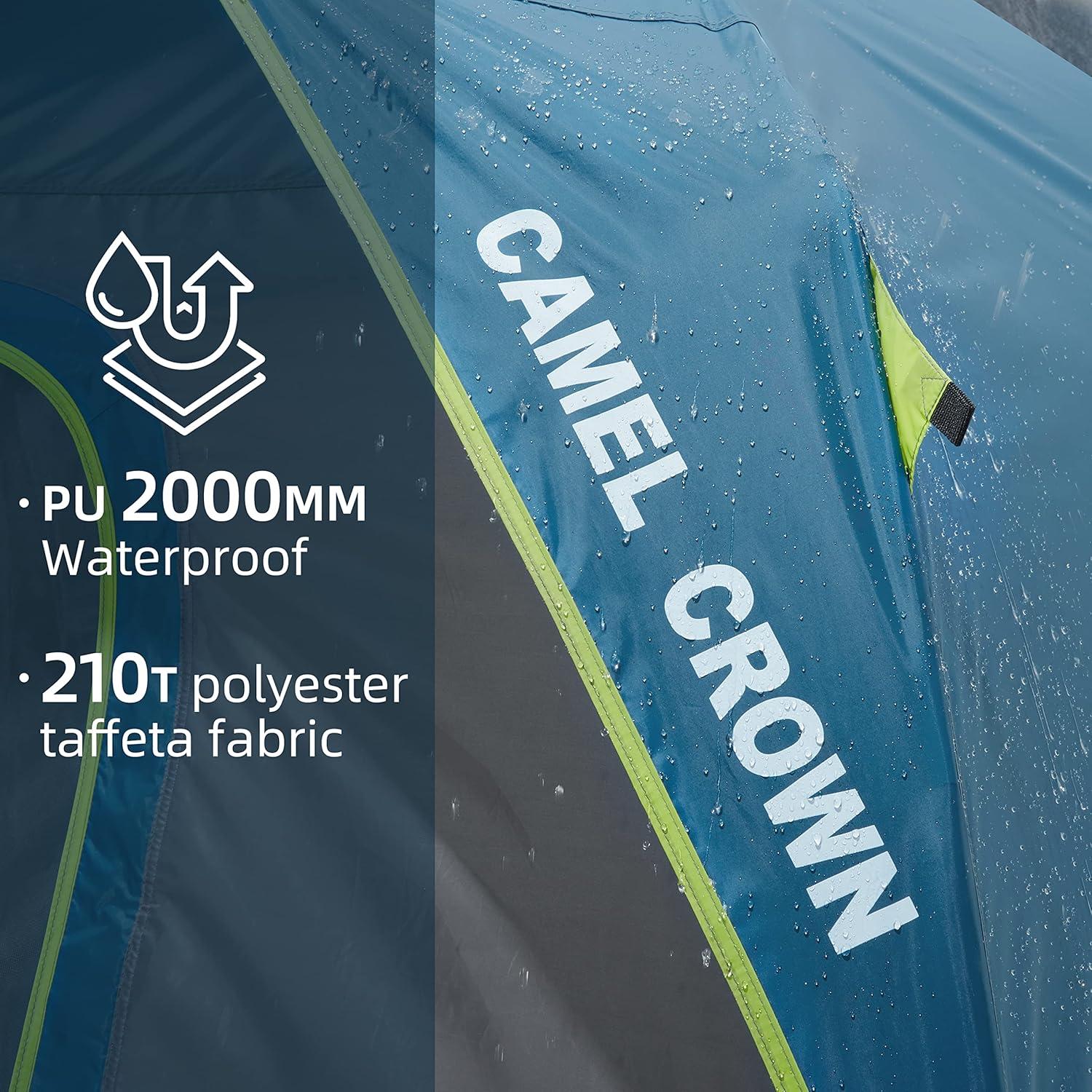 NATIONAL WINDOW Camping Tent 4/8 Person Waterproof Quick Set Up Folding Outdoor Backpacking Tent 4 Person Family Hiking