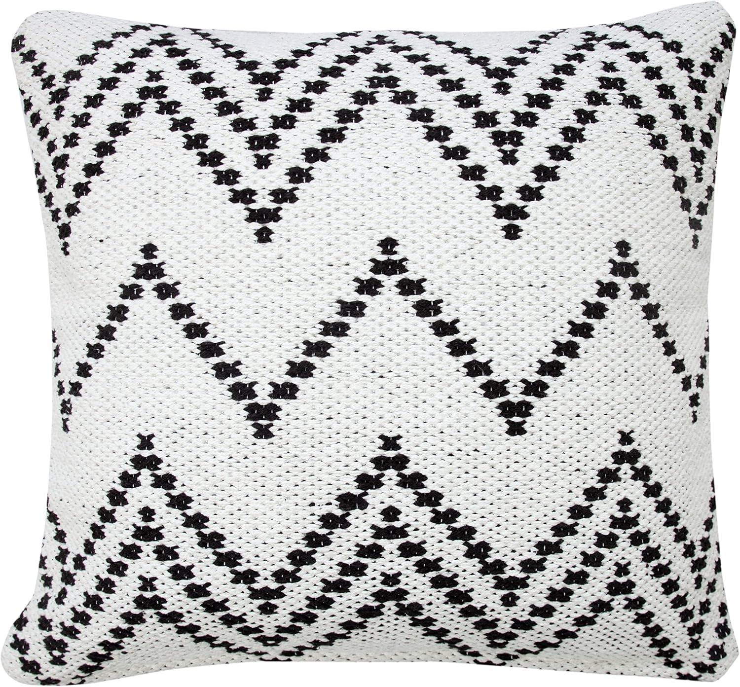 Textured Cotton Throw Pillow